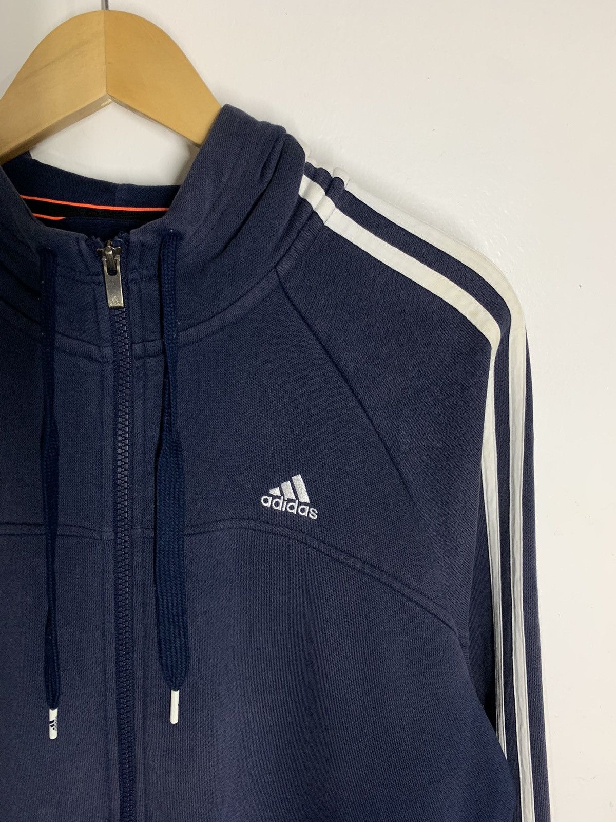 Adidas × Vintage Vtg Y2K Adidas Embroidered Logo Hoodie faded Size US M / EU 48-50 / 2 - 3 Thumbnail