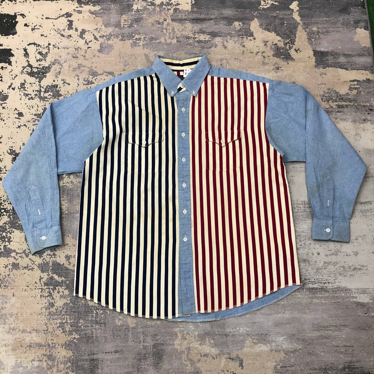 Panhandle Slim T438 VTG USA PANHANDLE SLIM DENIM SHIRTS Size US XL / EU 56 / 4 - 1 Thumbnail