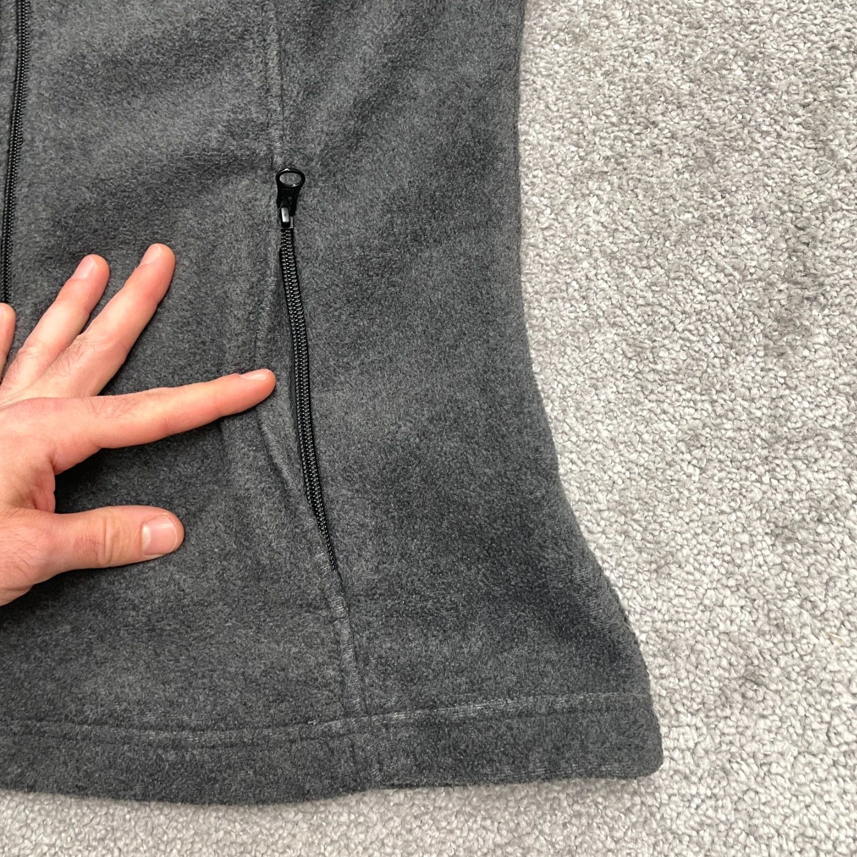 Vintage Columbia Benton Springs Fleece Vest Womens Large Gray Full Zip Pocket Outdoor Size L / US 10 / IT 46 - 5 Thumbnail