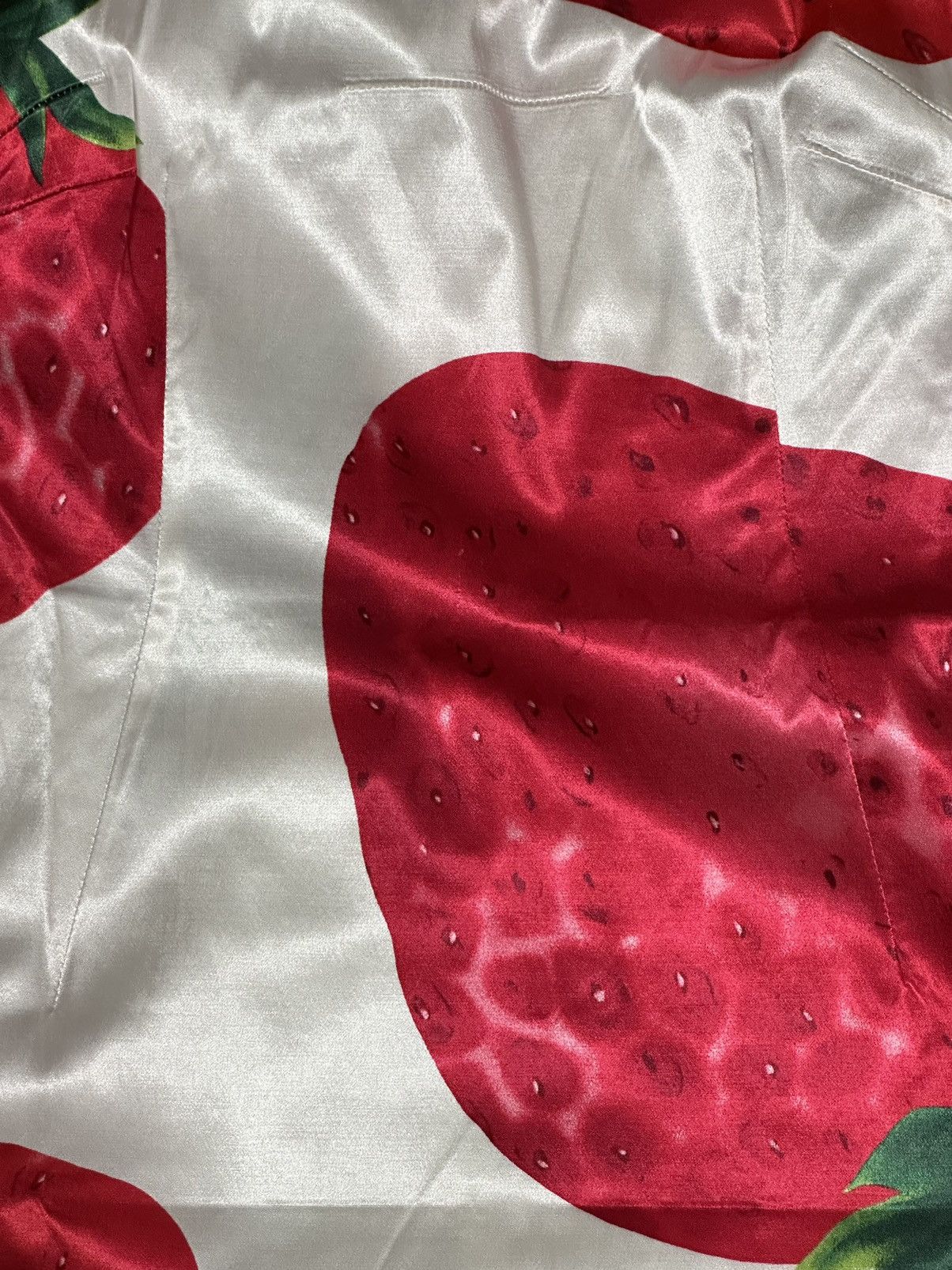 Dolce & Gabbana D&G Spring Summer 2000 Strawberry Print Midi Dress Size S / US 4 / IT 40 - 3 Thumbnail
