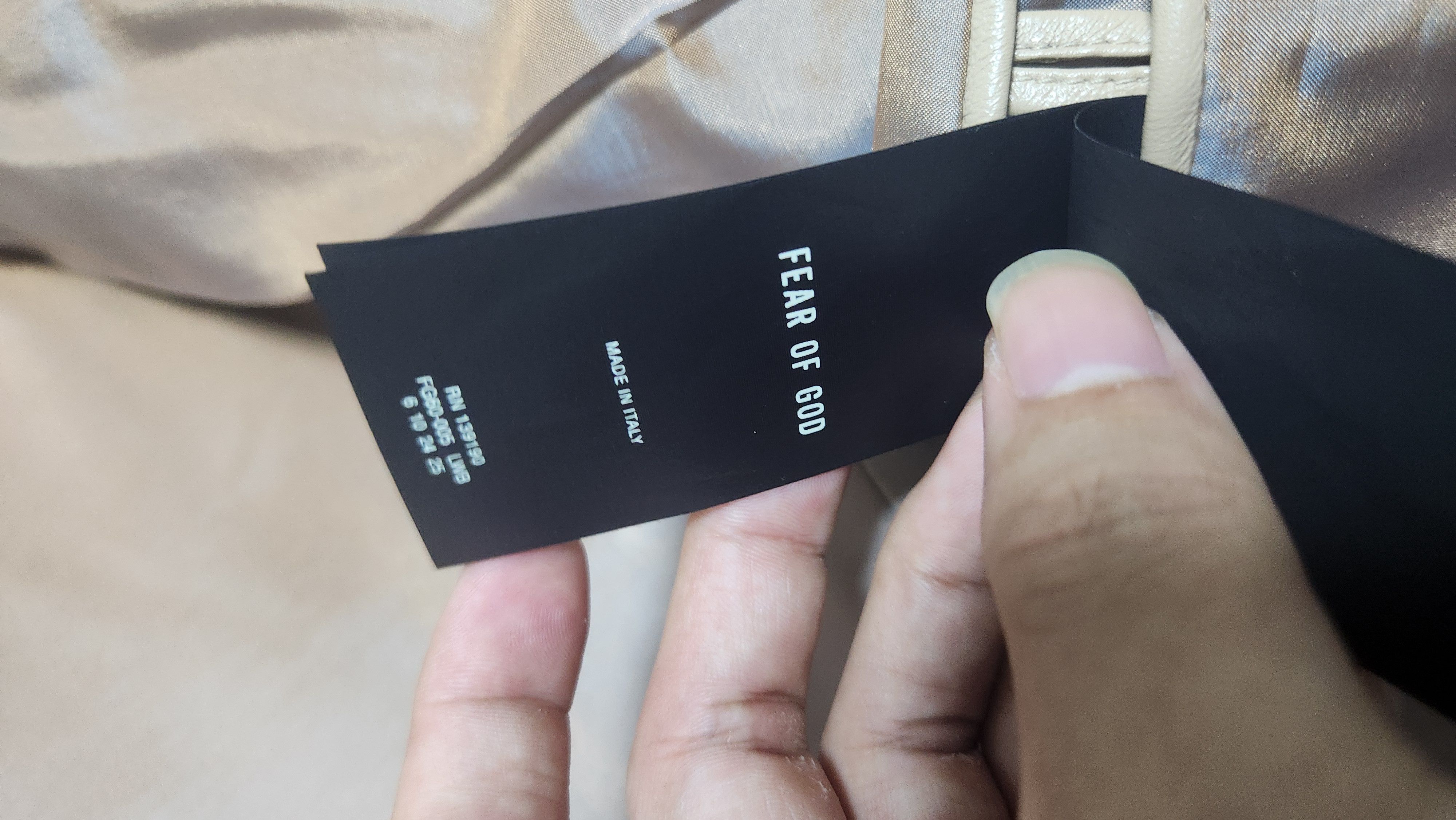 Fear of God fear of god 7th leather blazer tan Size US L / EU 52-54 / 3 - 5 Thumbnail