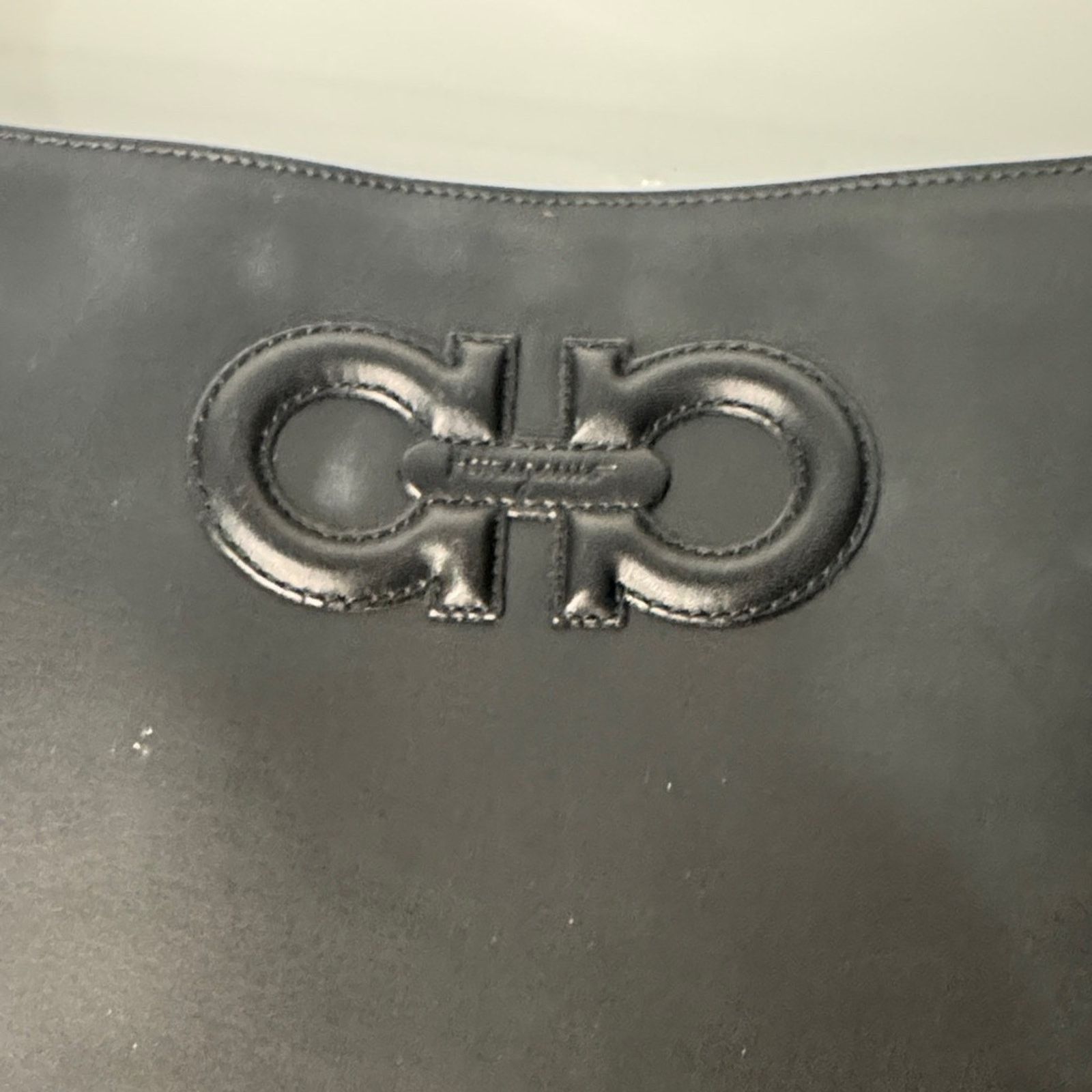 Salvatore Ferragamo Salvatore Ferragamo Black Leather Shoulder Bag Size ONE SIZE - 3 Thumbnail