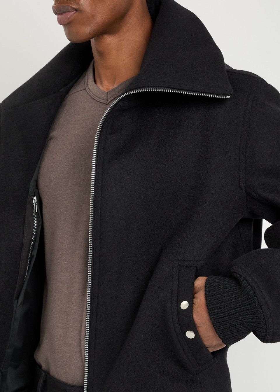 Rick Owens Rick Owens Men’s Blixa Dracucollar Bomber Jacket Size US M / EU 48-50 / 2 - 4 Thumbnail