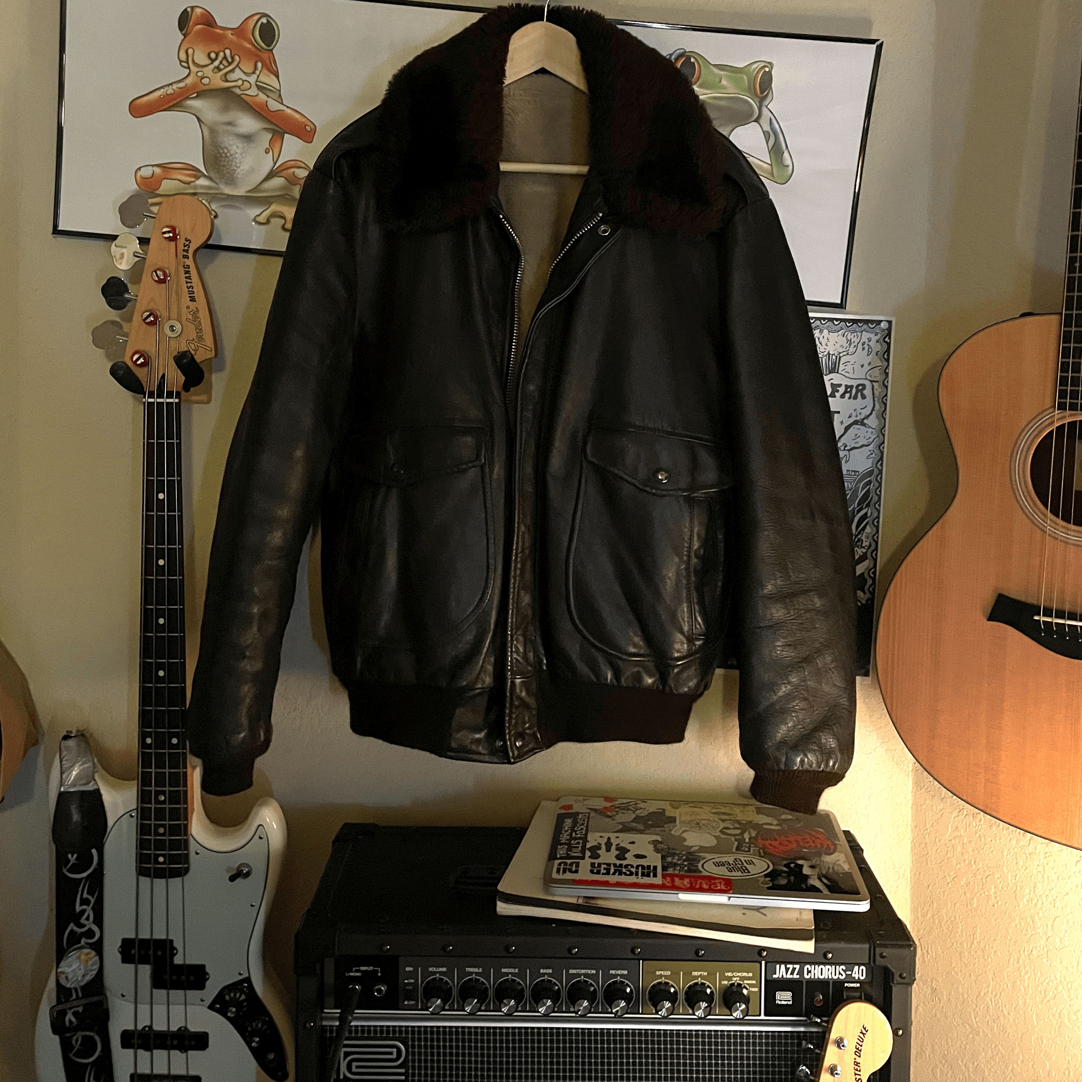 Cooper Brown Leather G1 Flight Jacket Size US XL / EU 56 / 4 - 1 Thumbnail