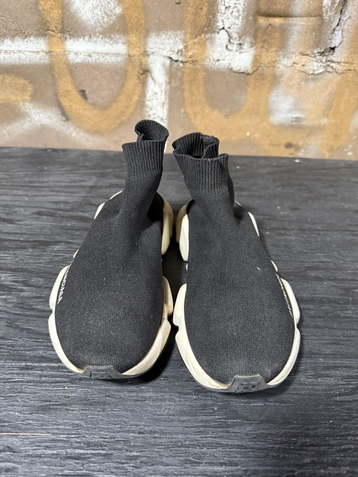 Balenciaga Balenciaga Speed Trainer Black Knit Fabric Slip On Womens 8 Size US 8 / IT 38 - 7 Thumbnail