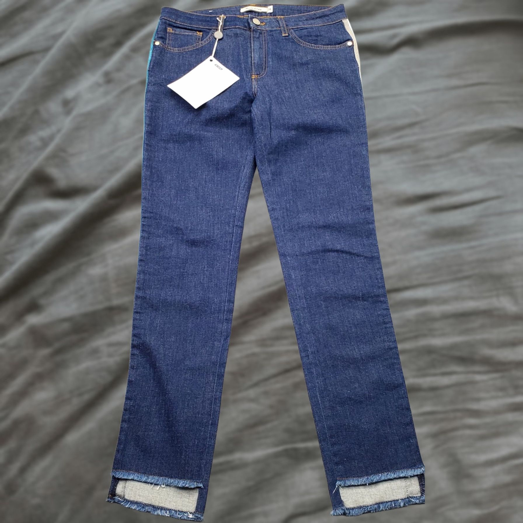 Vintage Manila Grace Womens Jeans 28 Blue Denim Westway Raw Step Leg 5-Pocket Design Regular Fit Vintage: No XS Size 28" / US 6 / IT 42 - 1 Thumbnail