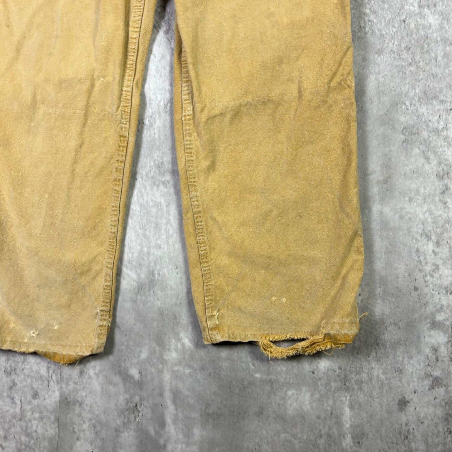 Vintage VINTAGE Workwear Pants Tan Canvas Heavy Duty Utilitarian Style Size 28 Inseam 27 Men 5-Pocket Design Size US 28 / EU 44 - 6 Thumbnail