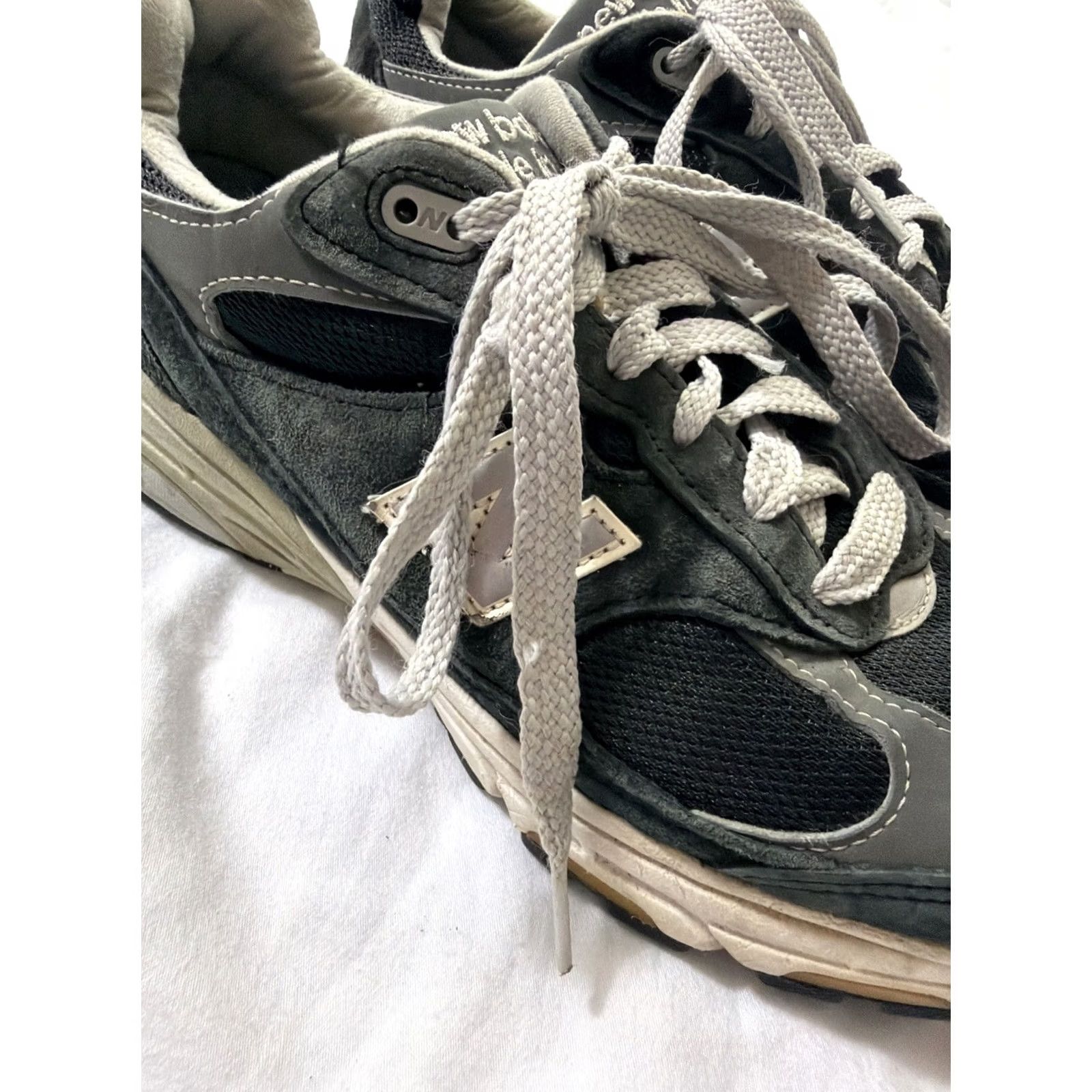 New Balance New Balance 993 Sneaker Black White Made In USA 11 Mens USA Theme Suede Low Top Lace Up Running Casual Shoes Size US 11 / EU 44 - 7 Thumbnail