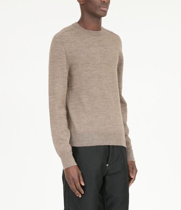 Maison Margiela o1bcso1str0526 Elbow Patch Crewneck Sweater in Walnut Size US S / EU 44-46 / 1 - 2 Thumbnail