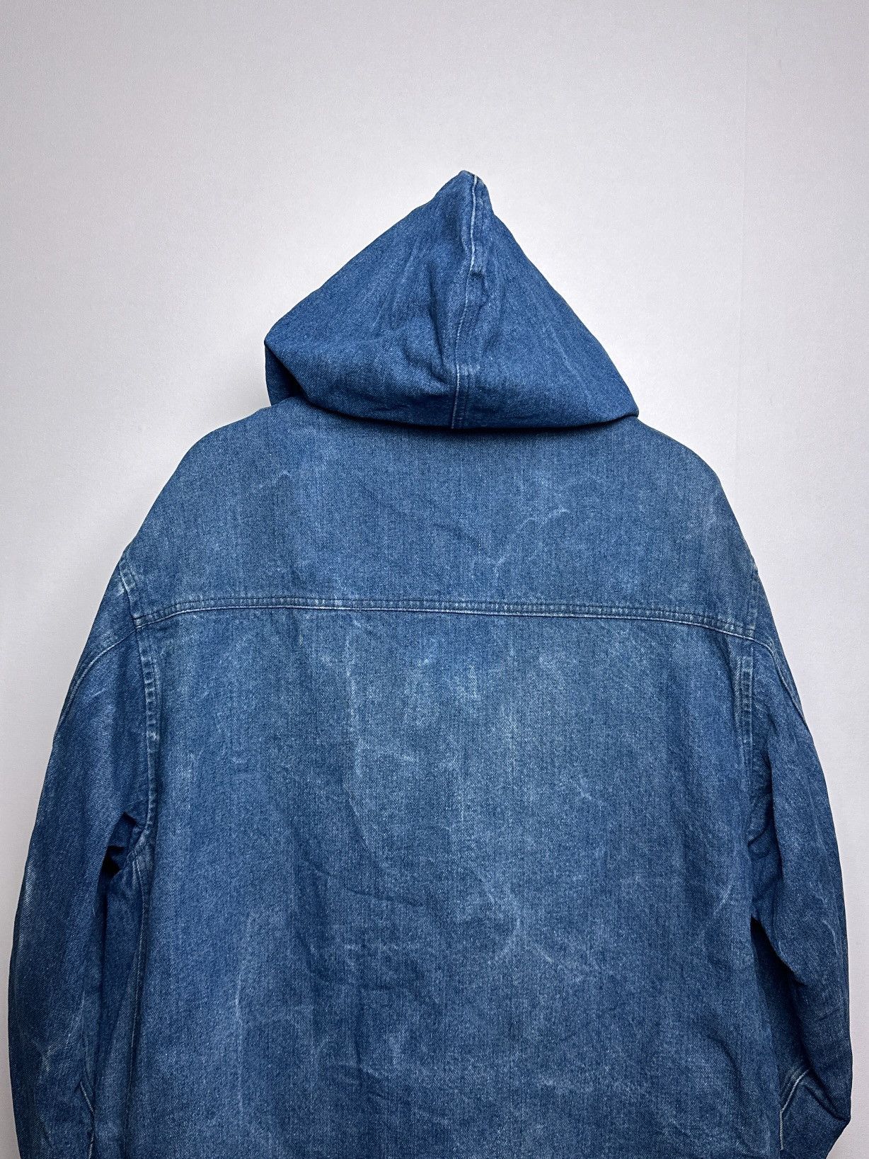 Valentino Valentino Vintage 1980s Denim Jeans Duffle Coat Jacket Size US L / EU 52-54 / 3 - 15 Thumbnail