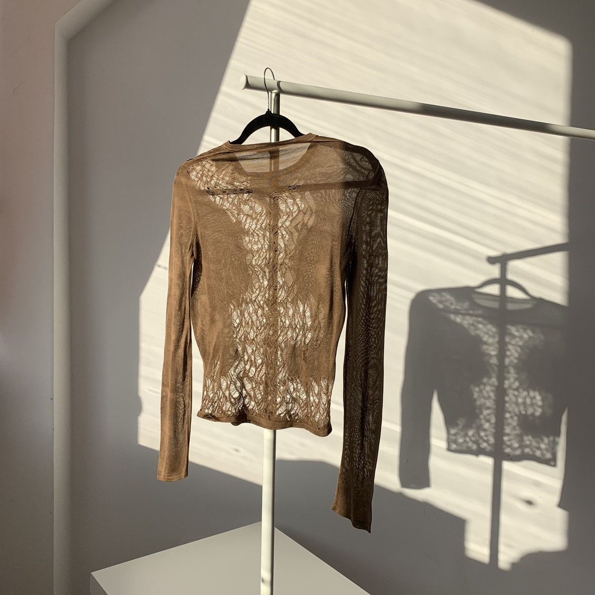Gucci 2000’s Gucci By Tom Ford Silk Mesh Sweater / Pullover Size M / US 6-8 / IT 42-44 - 5 Thumbnail