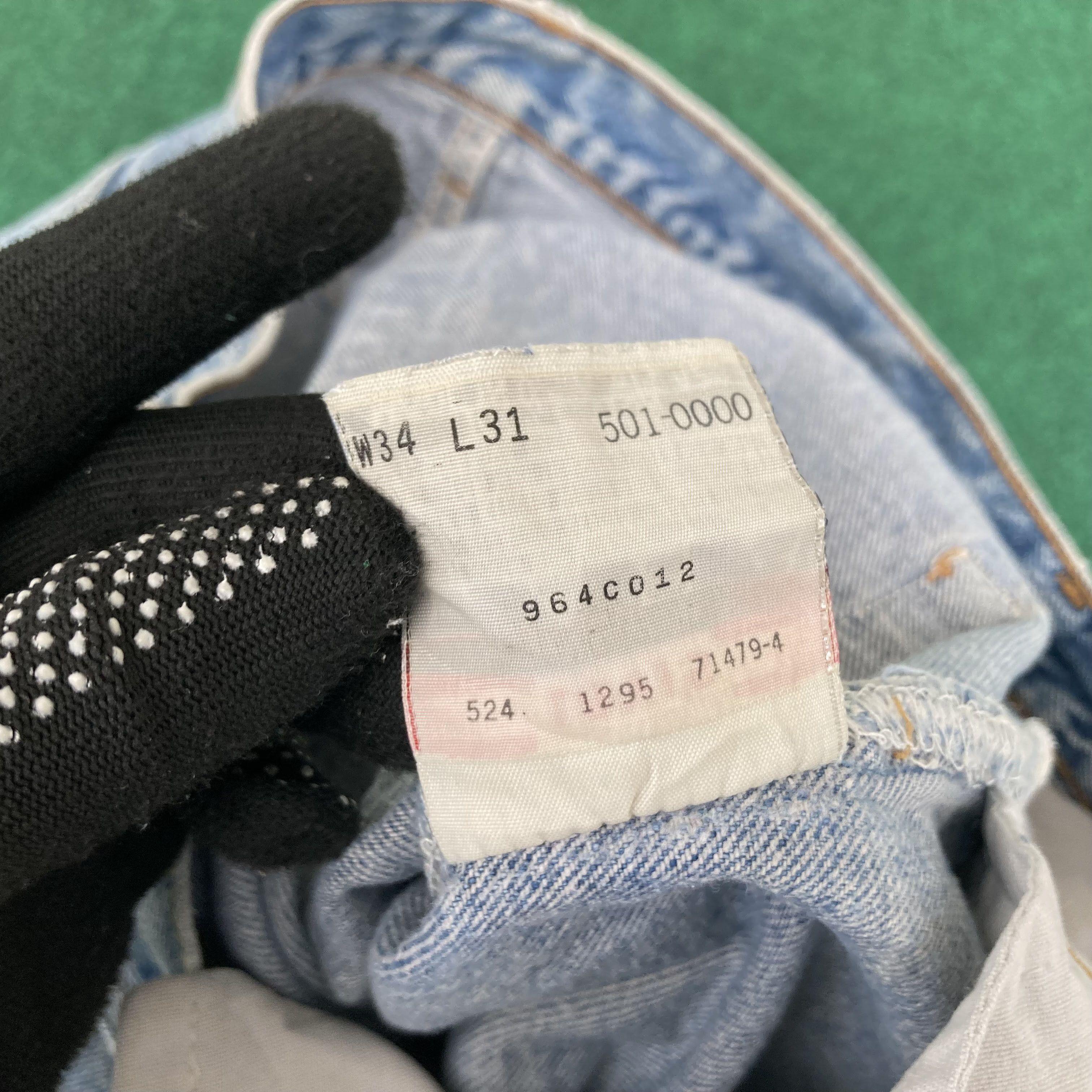Levi's × Vintage Vtg Levis 501 Light Blue Distressed Ripped Dirty Jeans Size US 31 - 4 Thumbnail