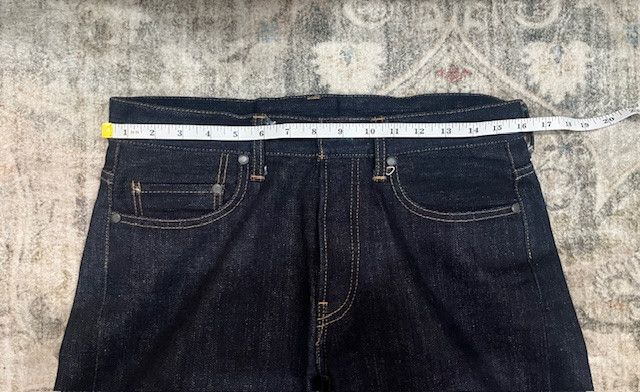 John Elliott John Elliott Raw Denim Jeans – Dark Indigo – Slim Straight Size US 31 - 3 Thumbnail