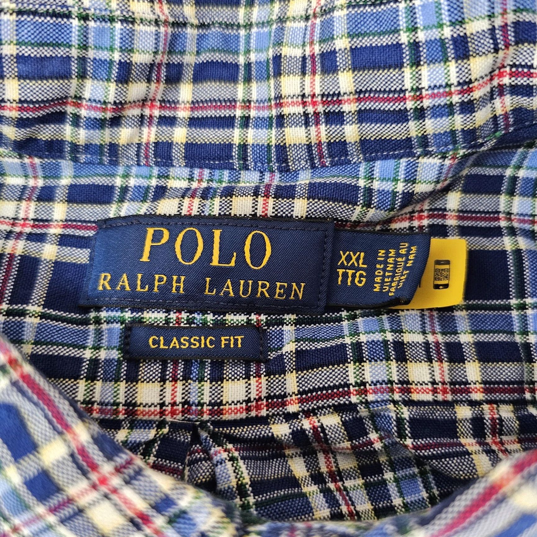 Polo Ralph Lauren Polo Ralph Lauren Shirt Mens 2XL Blue Plaid Classic Fit Long Sleeve Button Up Size US XXL / EU 58 / 5 - 3 Thumbnail