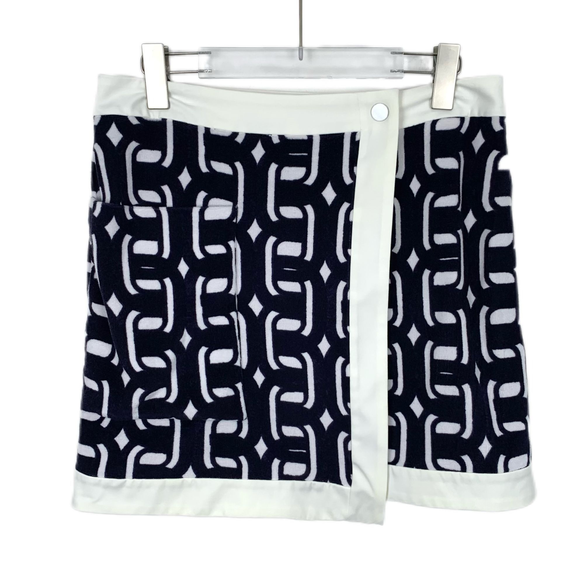Hermes Hermès Multicolor Graphic Print Cotton Knit Mini Skirt (Size Size 38" / US 16 / IT 52 - 1 Thumbnail
