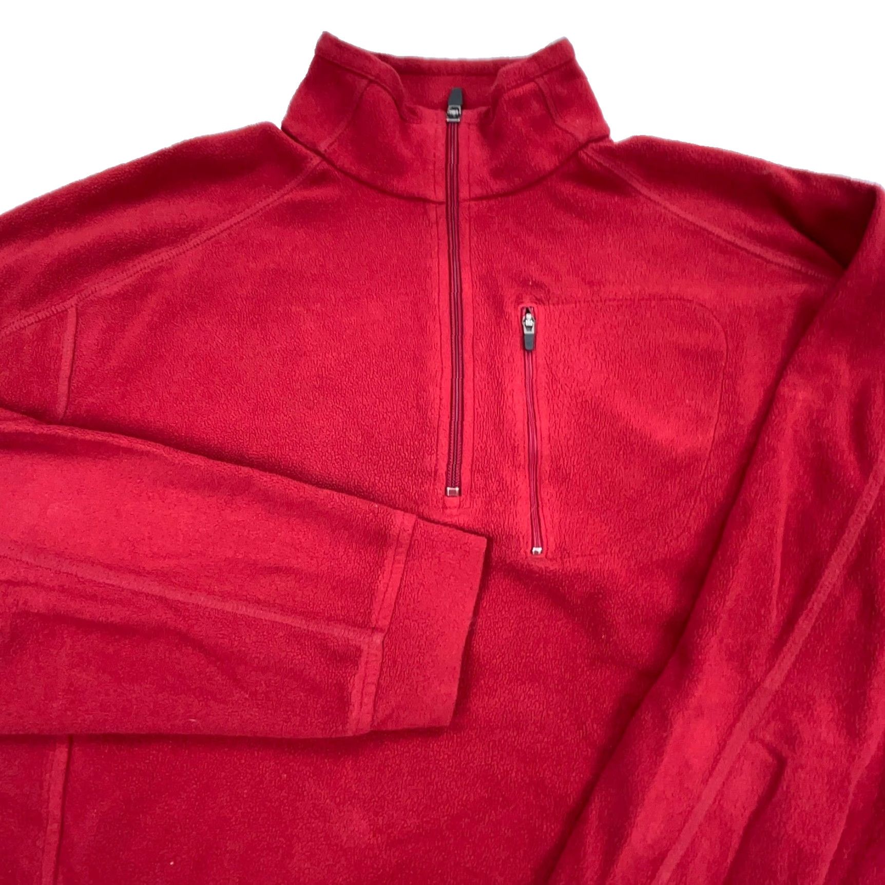 Vintage LL Bean Sweater Men M Red Fleece Pullover 1/4 Zip Cardigan Knit Long Sleeve Logo Pocket Casual Outdoor Classic M Size US M / EU 48-50 / 2 - 3 Thumbnail