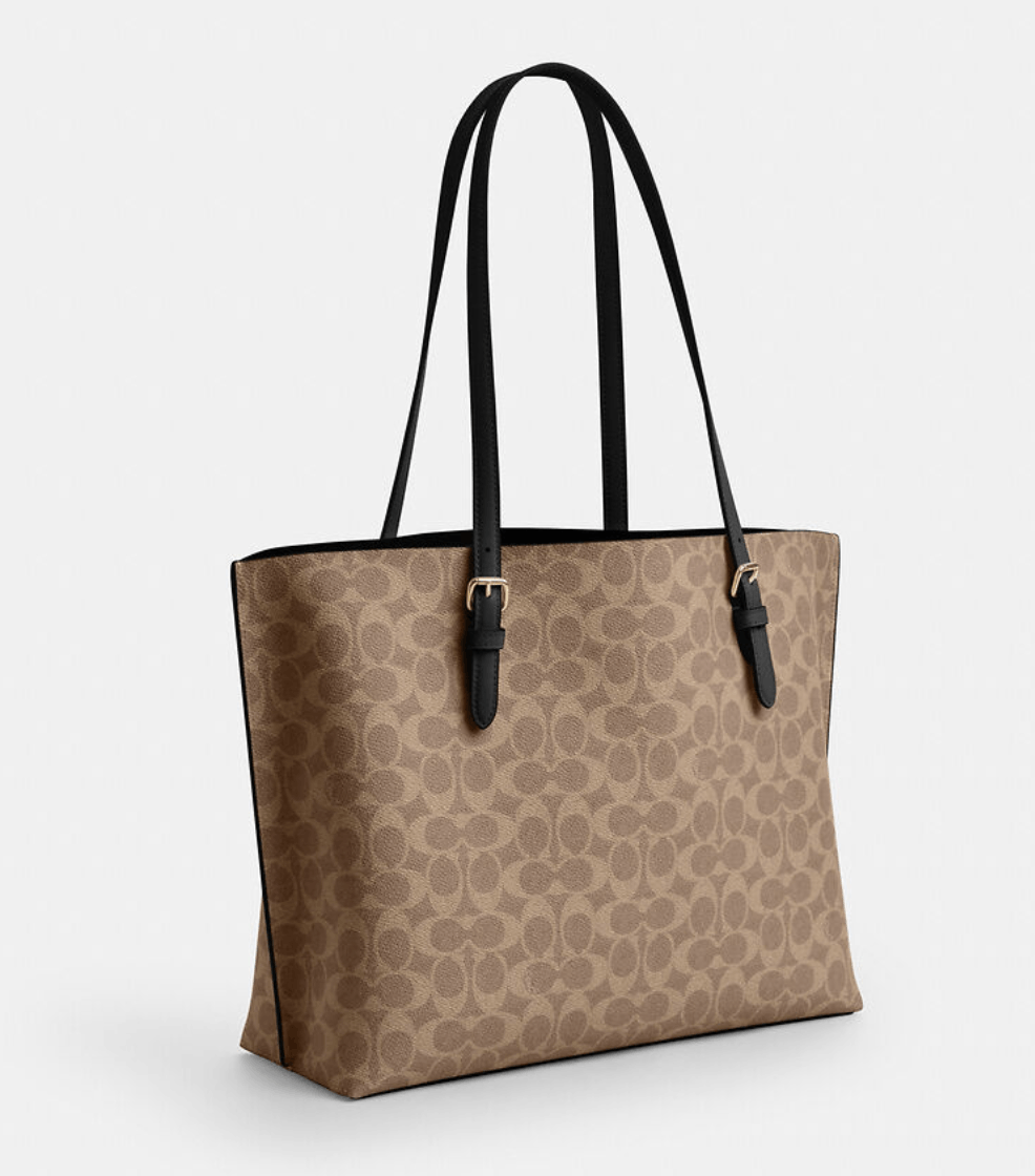 Coach Mollie Tote Bag In Signature Canvas CV967 Size ONE SIZE - 6 Thumbnail