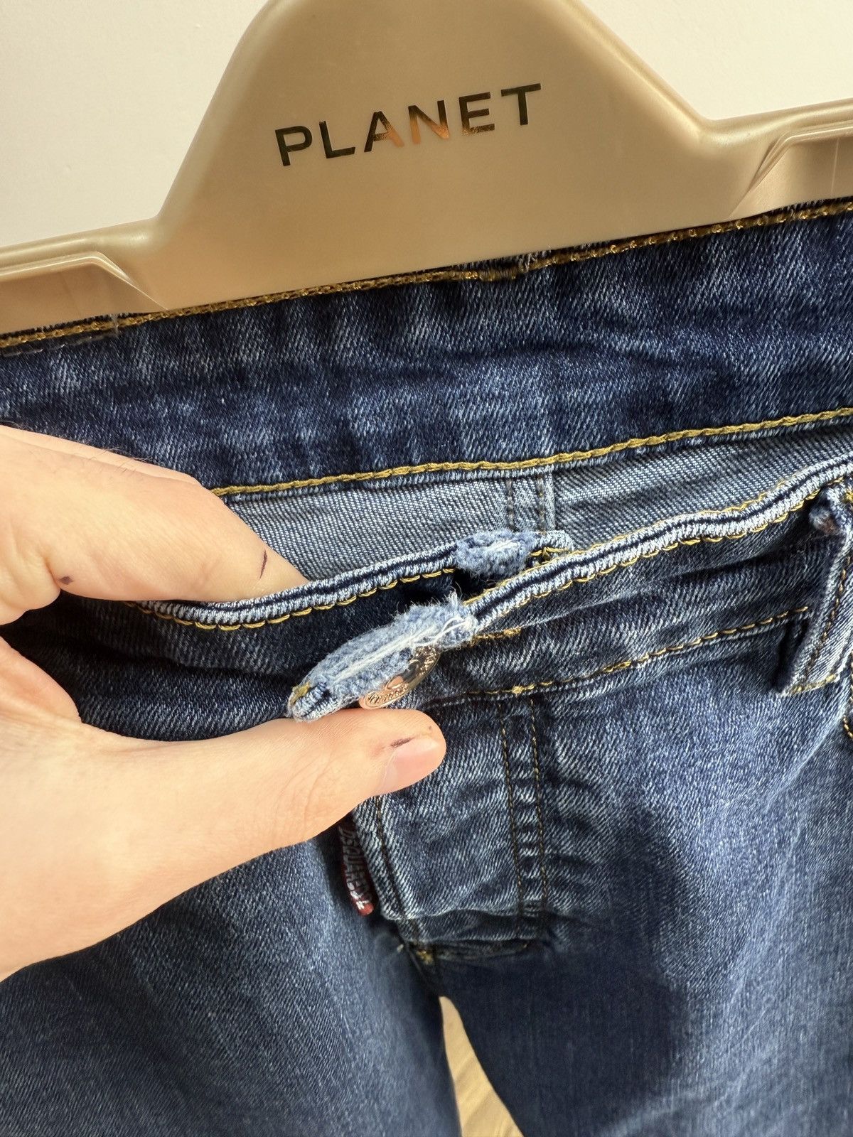 Dsquared2 Vintage Dsquared2 Distressed Slim Fit Jeans Made in Italy Size US 31 - 11 Thumbnail