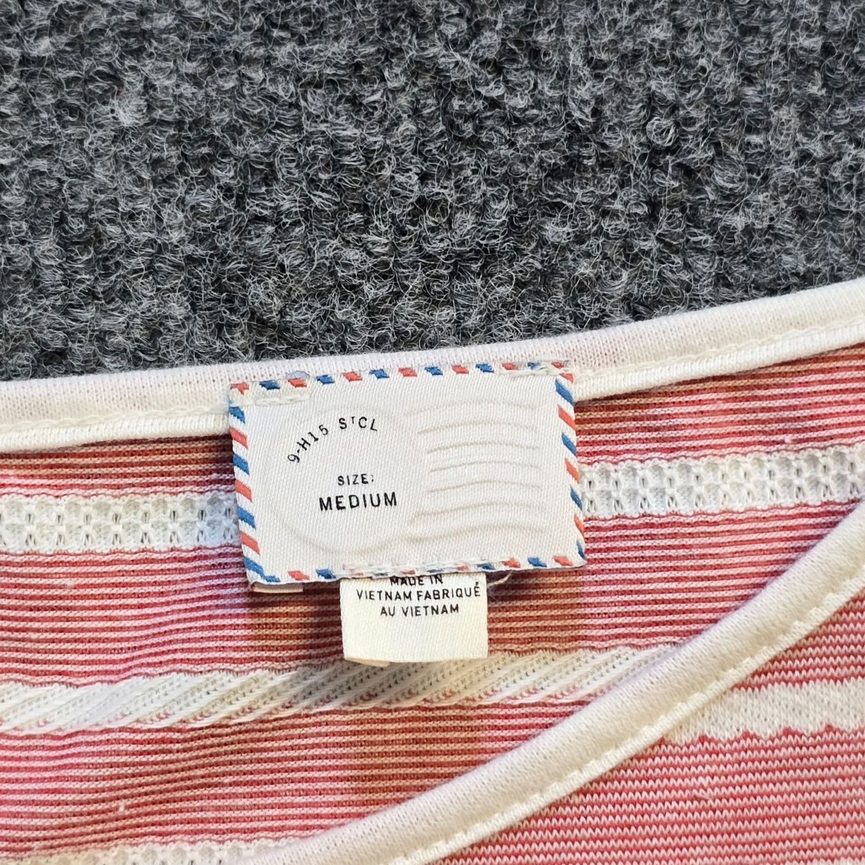 Anthropologie Postmark Anthropologie Top Womens Medium Red White Stripe Boat Neck Nautical Shirt Blouse Knit Long Sleeve Casual NY? Size M / US 6-8 / IT 42-44 - 4 Thumbnail