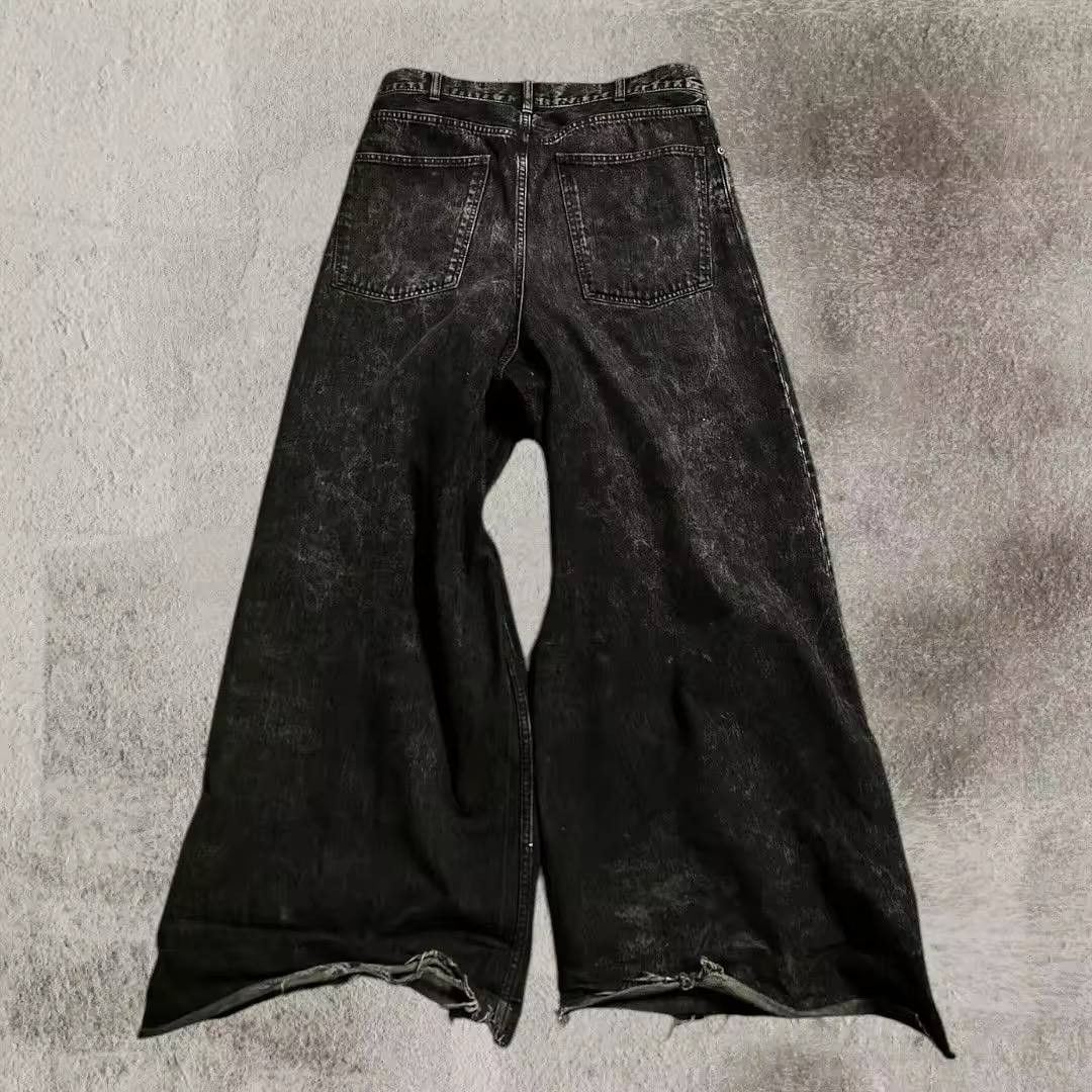 ripped, baggy slouchy jeans.