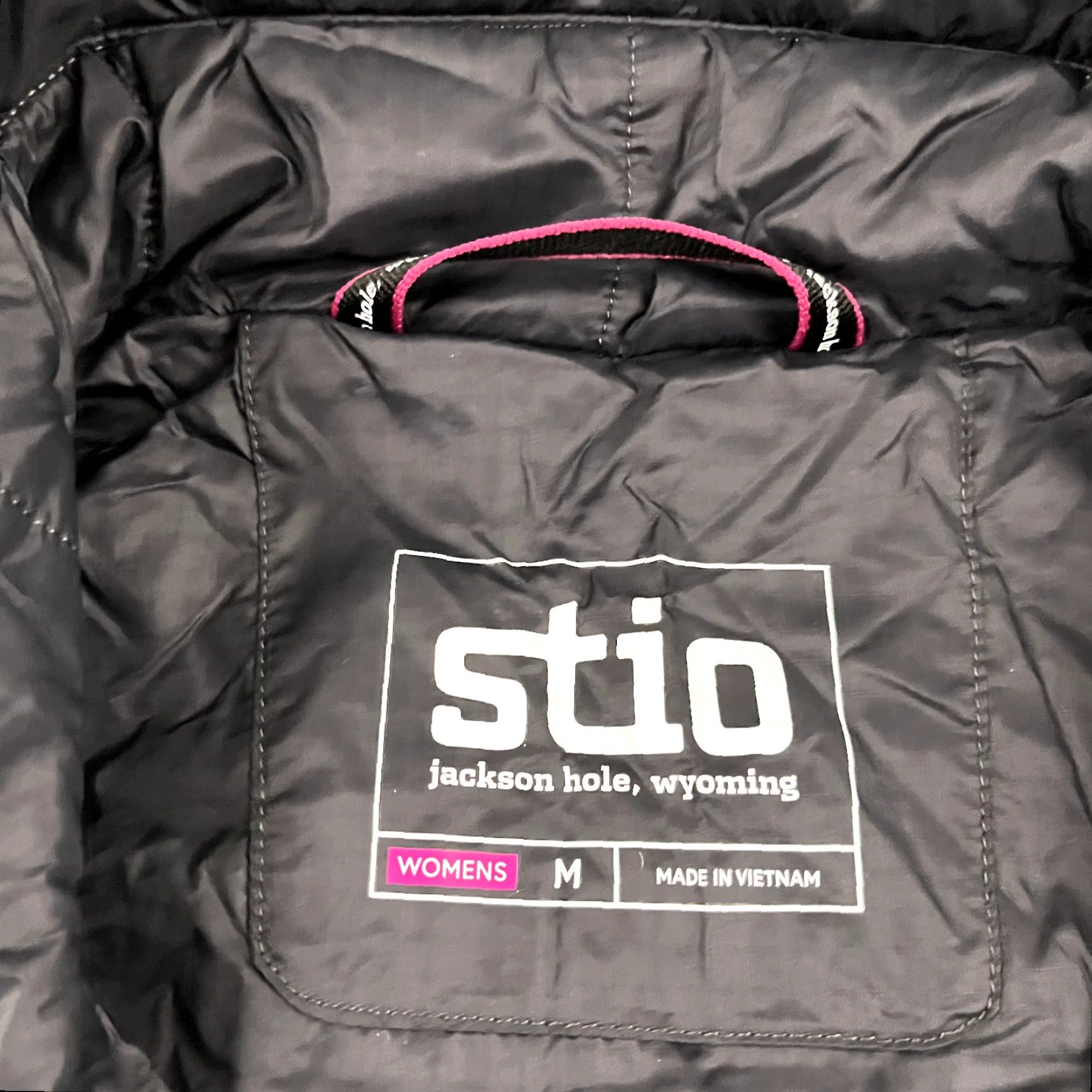 Vintage STIO Vest Medium Boundary Black Azura Lightweight Quilted Full Zip Nylon Womens Size M / US 6-8 / IT 42-44 - 4 Thumbnail