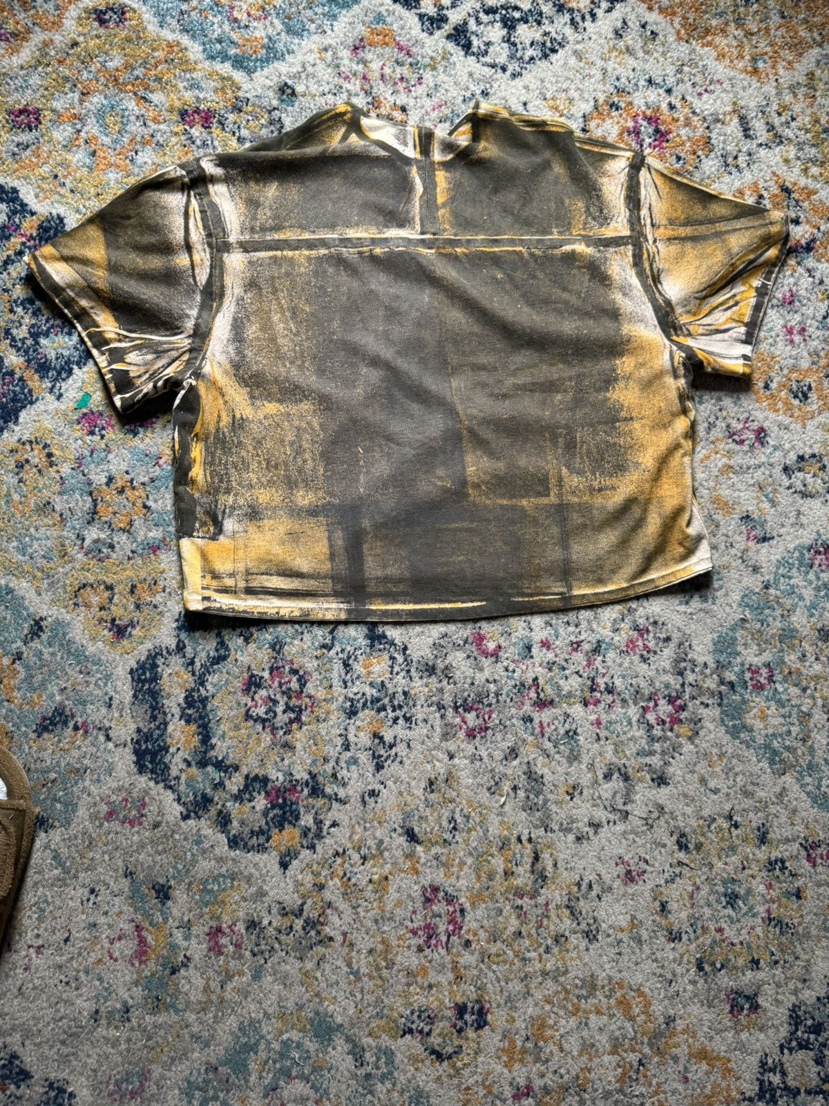 Yeezy RARE UNRELEASED DOUBLE LAYER YEEZY WYOMING HAND PAINTED TEE Size US M / EU 48-50 / 2 - 3 Thumbnail