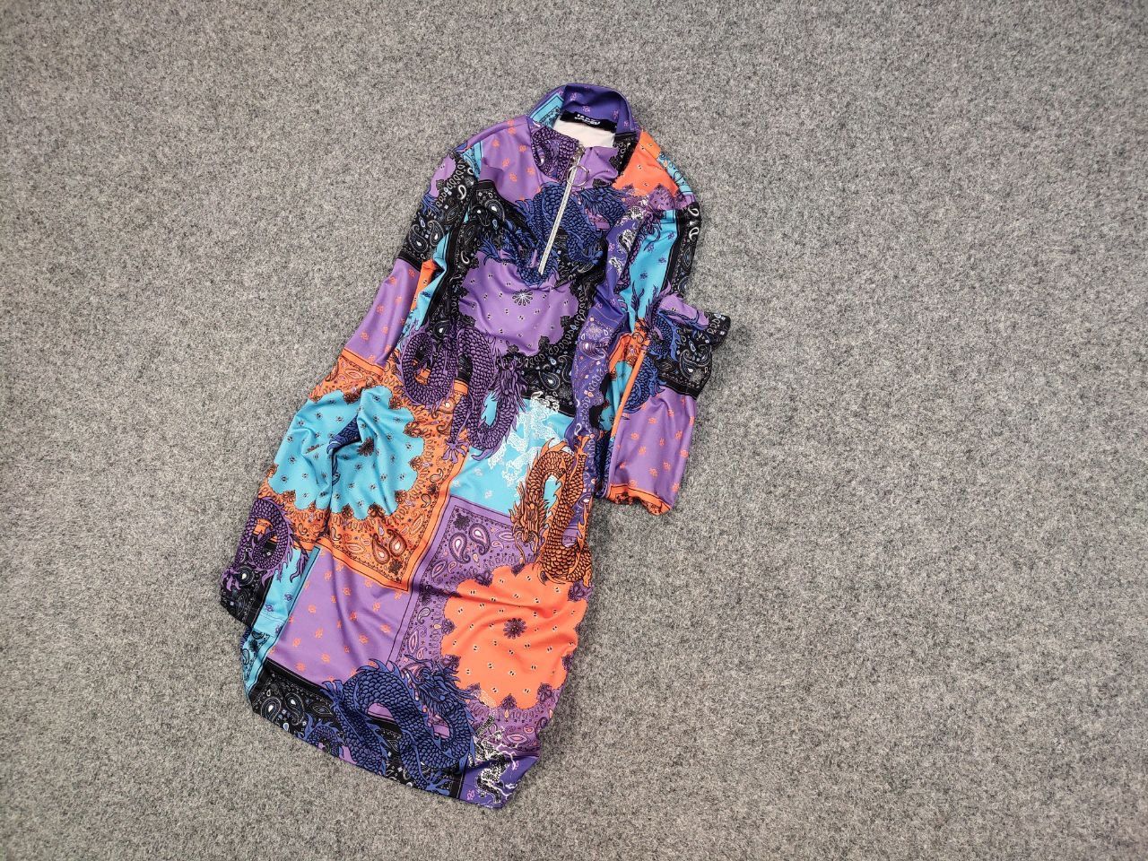Jaded London Jaded London Mini Dress Bandana Dragon Multicolor Long sleev Size XXS / US 00 / IT 34 - 3 Thumbnail