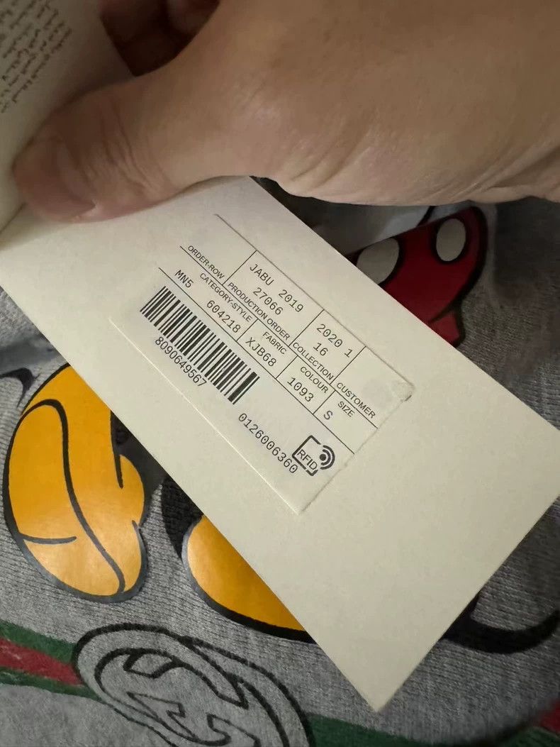 Gucci Gucci Gray Mickey Mouse Hoodie 2501-Nextarrow Size US S / EU 44-46 / 1 - 5 Thumbnail
