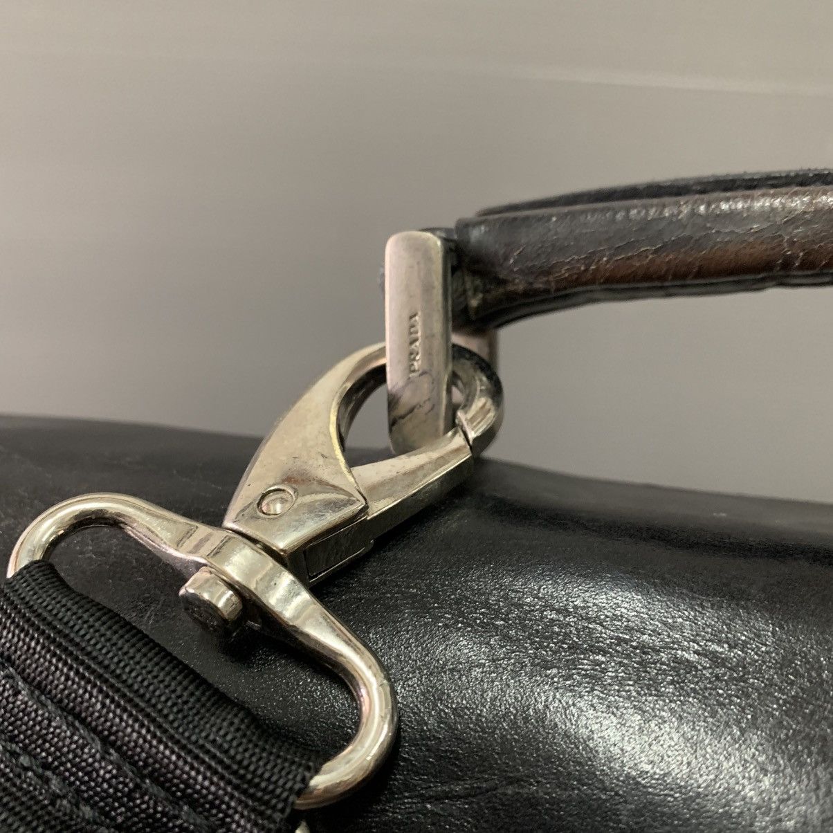 Prada Prada Vintage Leather Briefcase Bag Size ONE SIZE - 6 Thumbnail