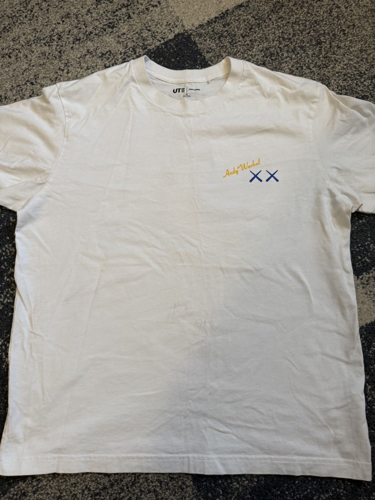Andy Warhol × Kaws × Uniqlo White Kaws Uniqlo Shirt Size US M / EU 48-50 / 2 - 1 Thumbnail