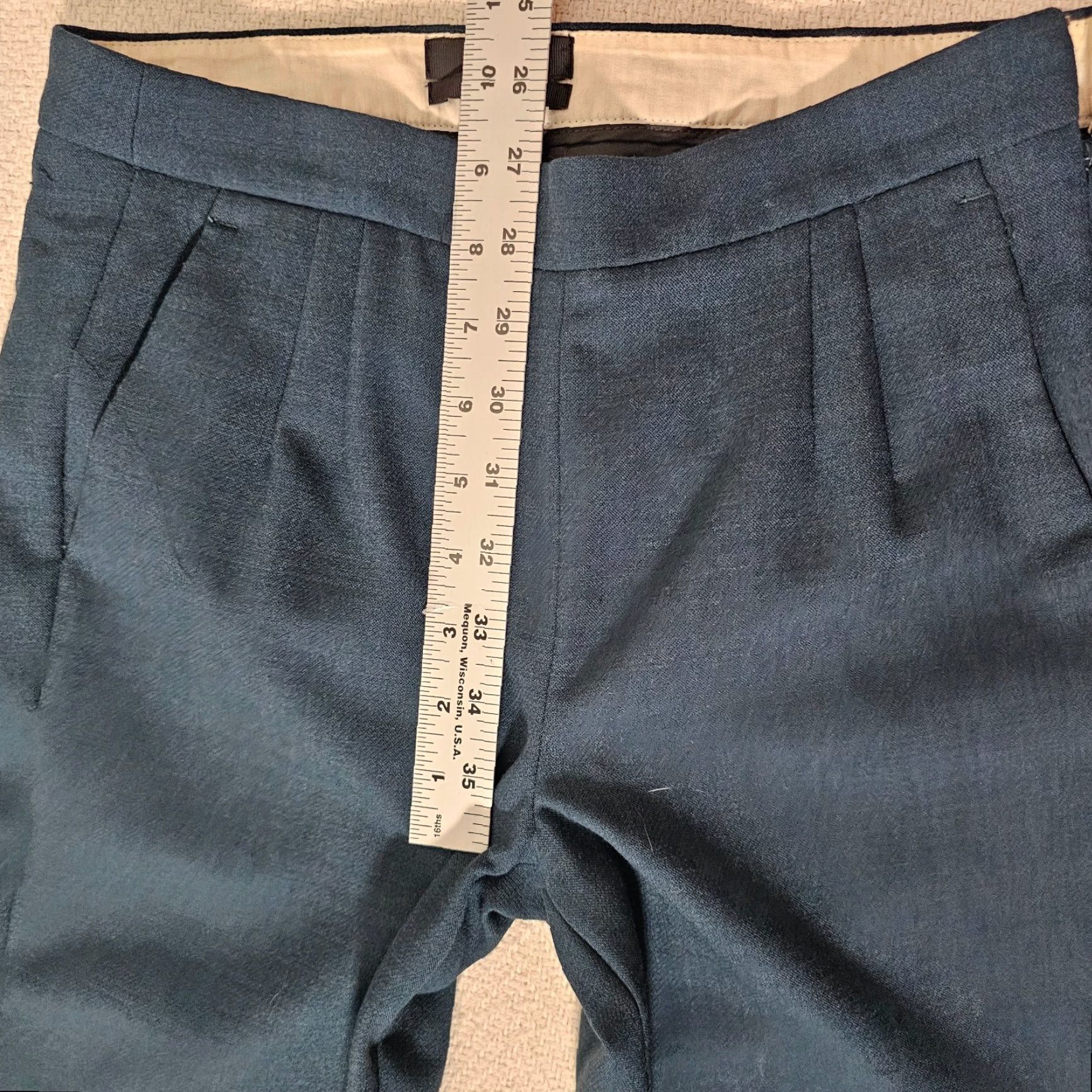 J.Crew J.Crew Womens Pants Green Size 0 Martie Mid Rise Cropped Stretch Wool Blend Size 25" / US 0 / IT 36 - 7 Thumbnail