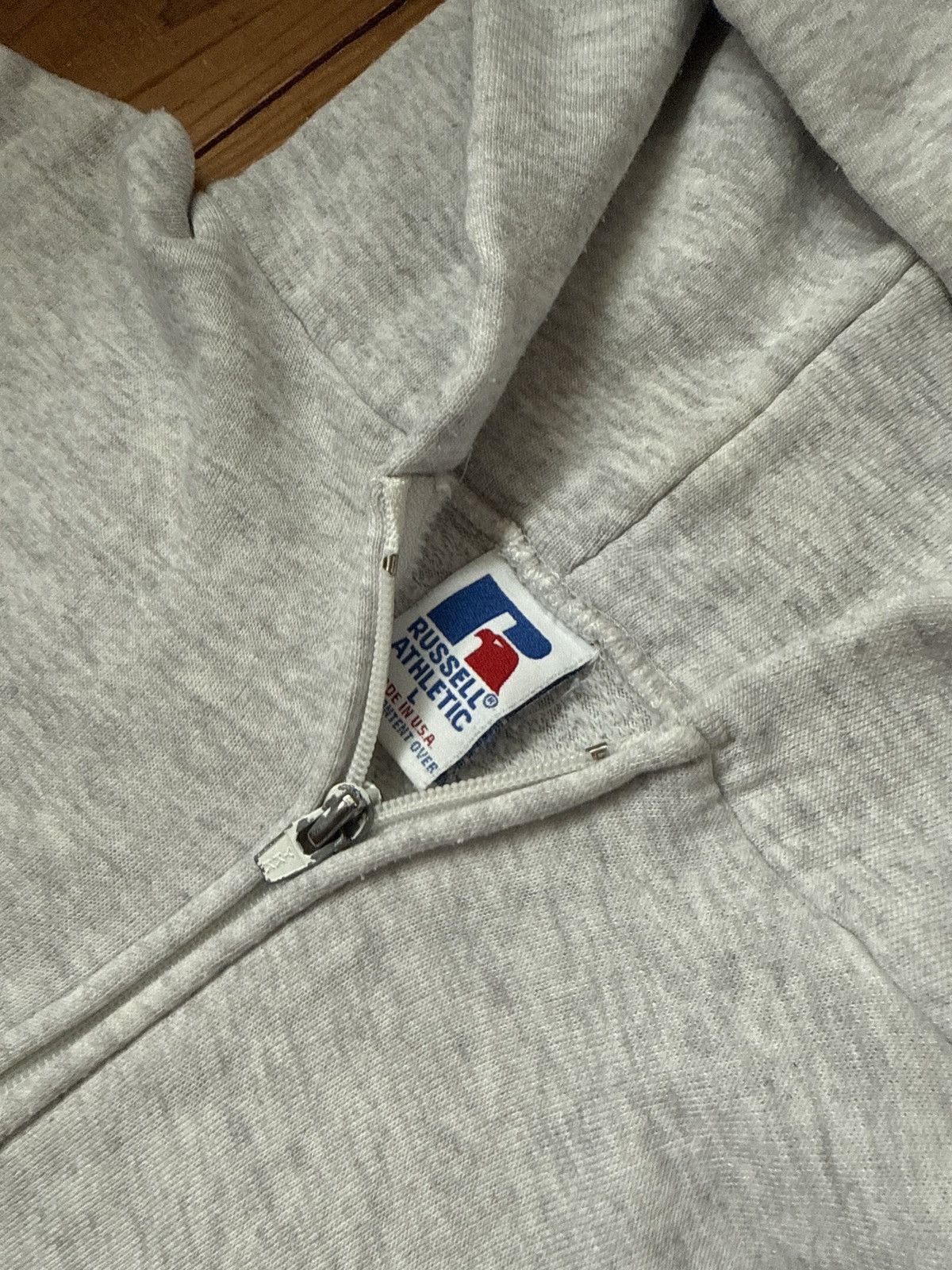 90s Russell USA製 zip hoodie 無地 Vintage 90s Russell Athletic Hoodie Mens Large 21.5x25.5 Blue Zip