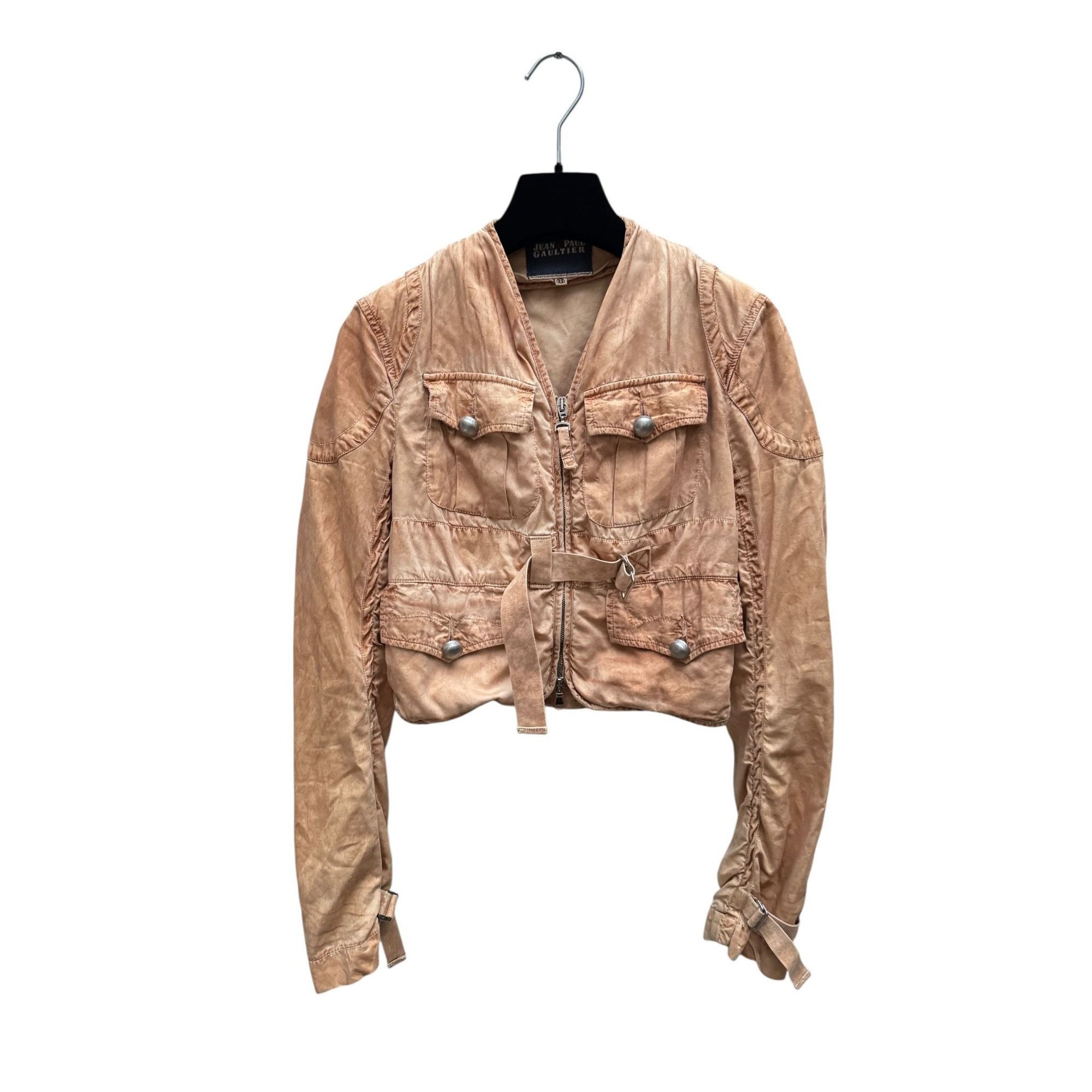 Jean Paul Gaultier Vintage Beige / Bronze Cotton Jacket Size S / US 4 / IT 40 - 1 Thumbnail