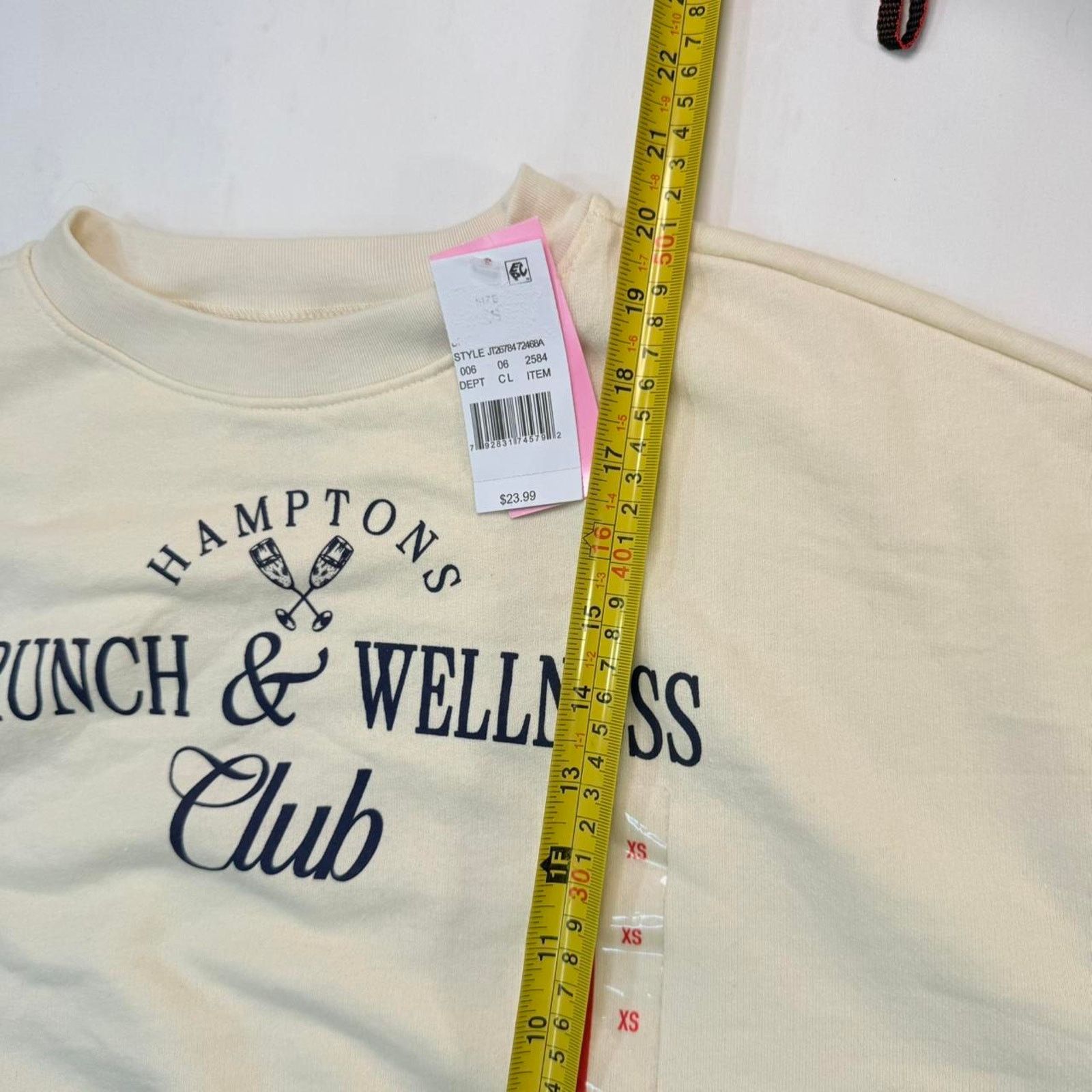 & Other Stories Target NWT Women's Brunch And Wellness Cropped Sweatshirt Size XS / US 0-2 / IT 36-38 - 4 Thumbnail