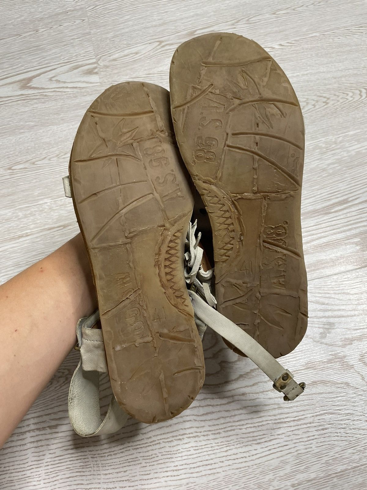 A.S.98 × Vintage Airsteps A.S. 98 distressed avant Gard sandals Size US 11 / IT 41 - 6 Thumbnail