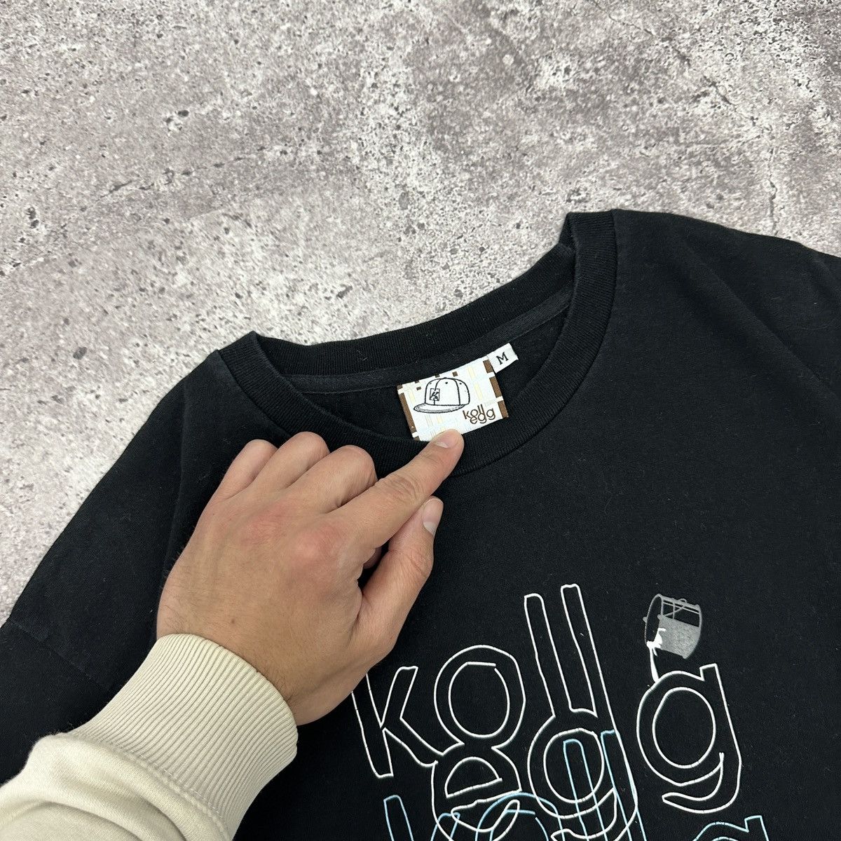 Vintage Vintage 00s Koll Egg Paint tee streetwear y2k heavyweight Size US M / EU 48-50 / 2 - 7 Thumbnail
