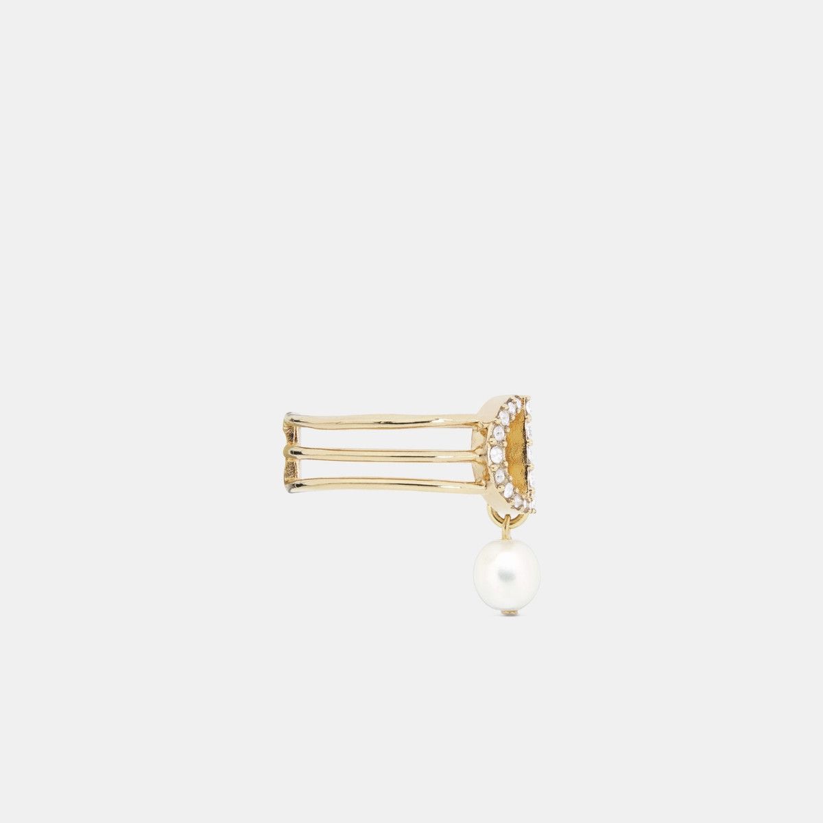 Dior o1bcso1str0126 Size:OS/Petit Cd Ring in Golden/White Size ONE SIZE - 2 Thumbnail