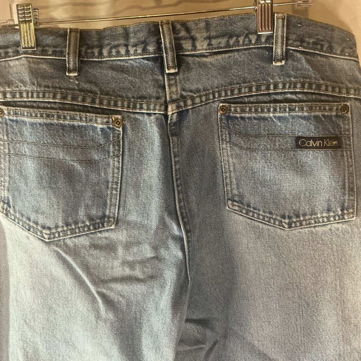 Calvin Klein Vintage Calvin Klein Jeans 38x28 USA Distress Straight Leg Size US 38 / EU 54 - 9 Thumbnail
