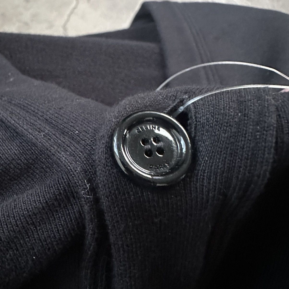 Celine × Hedi Slimane CELINE OVERSIZED CARDIGAN COTTON FLEECE Size US L / EU 52-54 / 3 - 8 Thumbnail