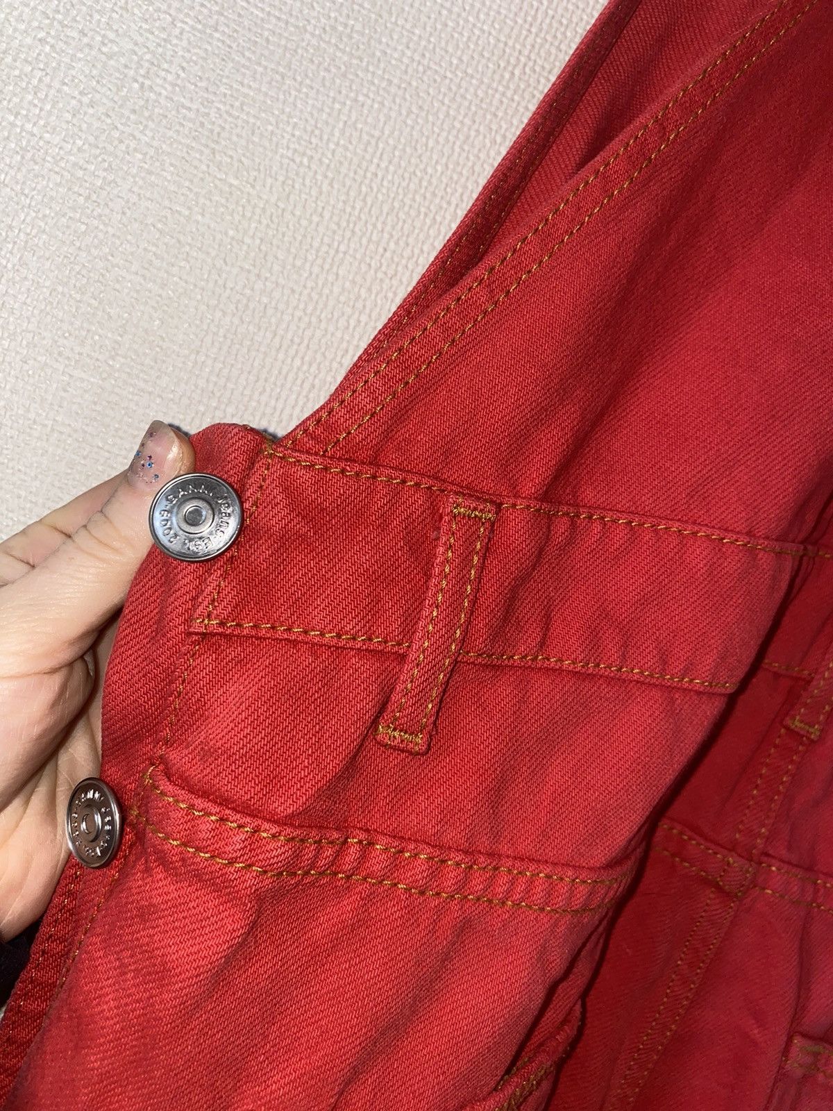 Ganni Ganni Women's Red Dungarees-overalls Size 24" / US 00 / IT 34 - 13 Thumbnail