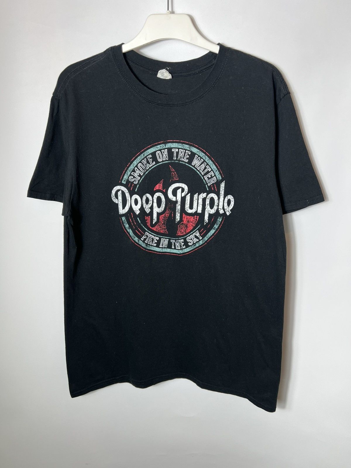 Band Tees Vintage Band Rock Tour Deep Purple Smoke On The Water Tee Size US L / EU 52-54 / 3 - 1 Thumbnail