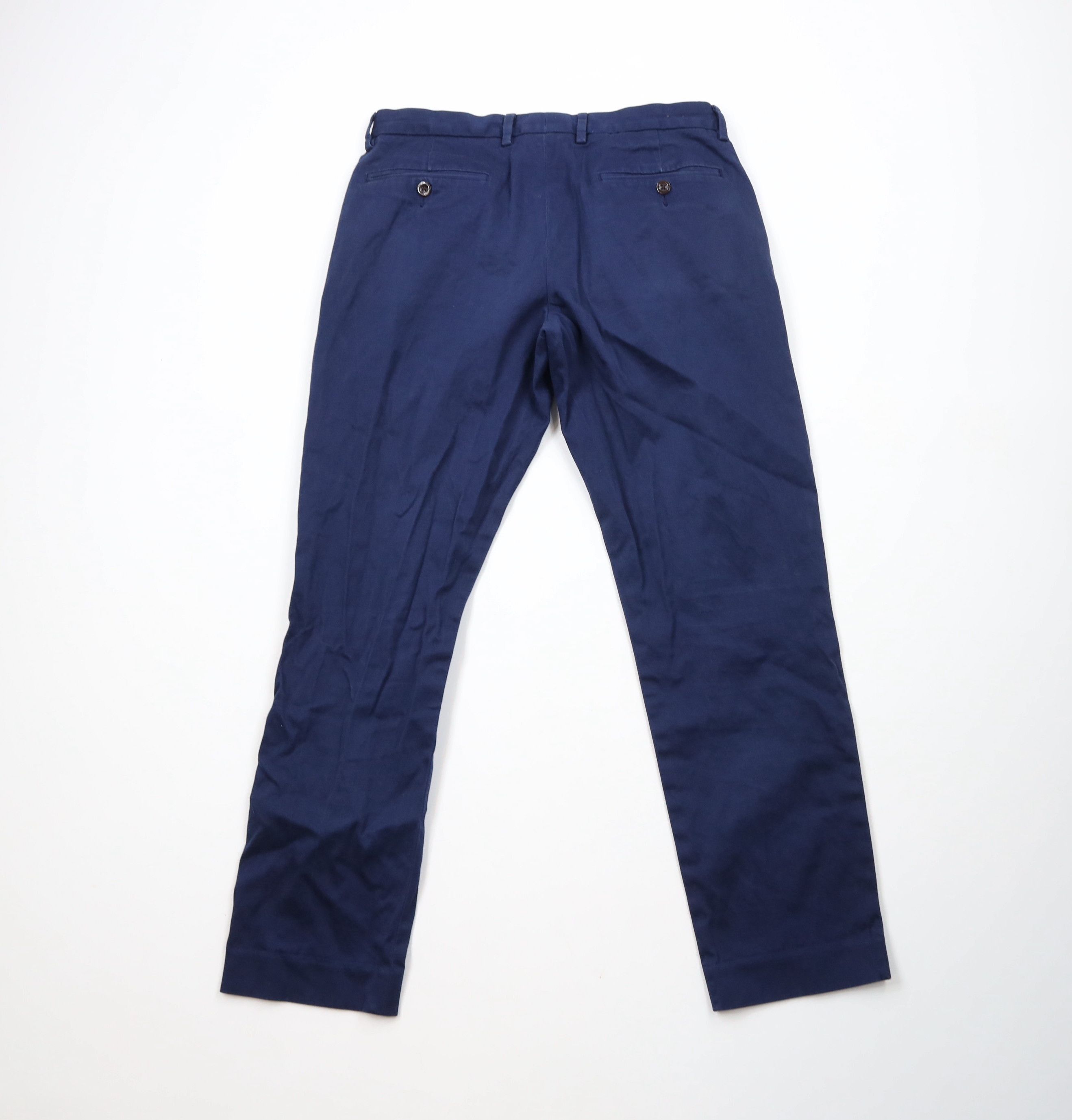 J.Crew × Vintage J Crew Bowery Stretch Slim Fit Chino Pants Trousers Blue Size US 31 - 10 Thumbnail