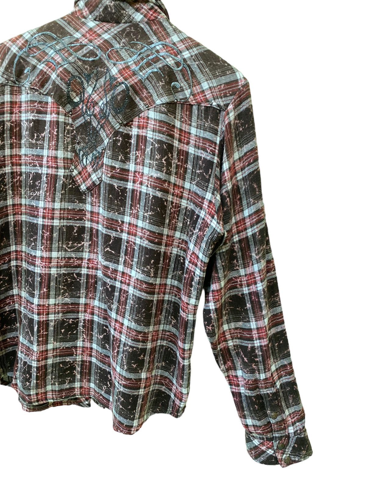 In The Attic IN THE ATTIC Plaid Embroidery Flannel Size US M / EU 48-50 / 2 - 11 Thumbnail