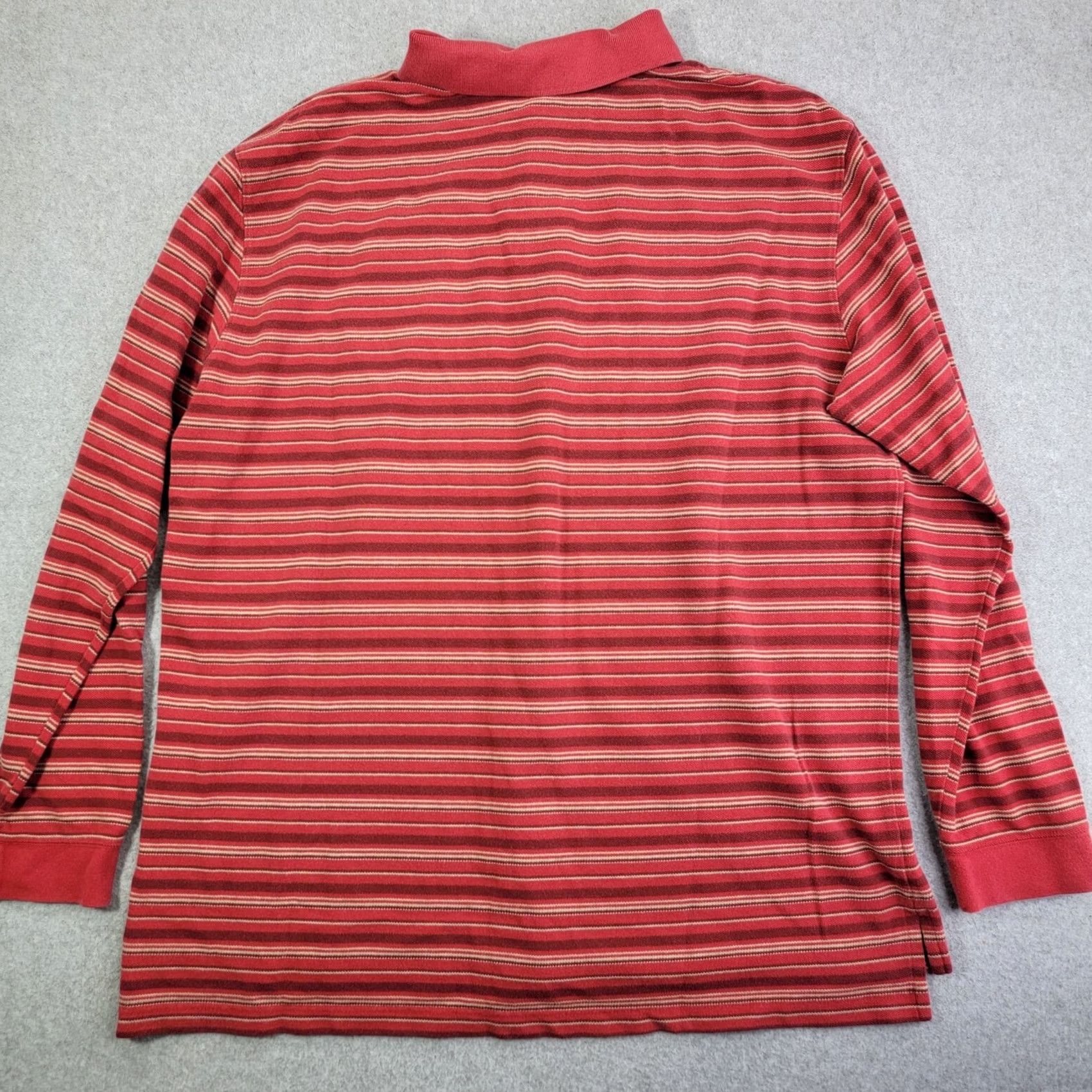 Vintage VINTAGE LL Bean Shirt Mens XL Tall Striped Cotton Traditional Fit Long Sleeve Polo vtg Size US XL / EU 56 / 4 - 5 Thumbnail