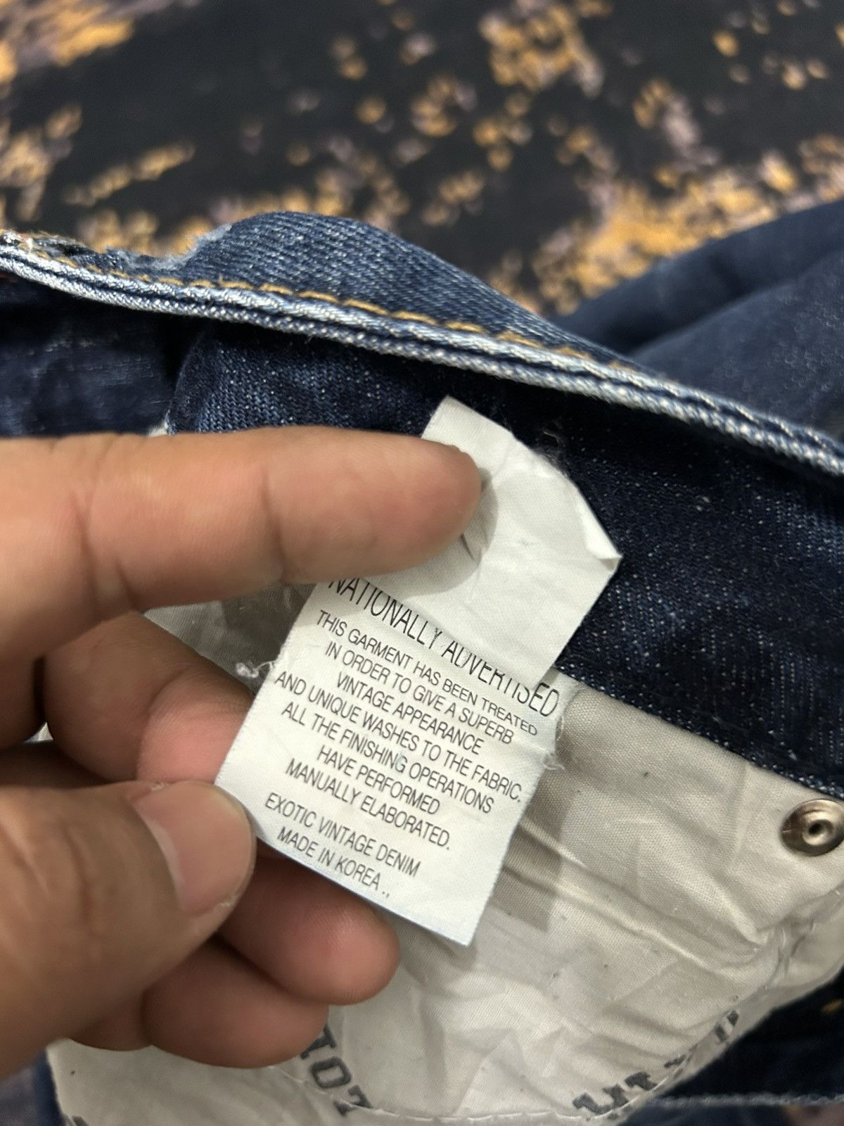 Tornado Mart Lolita Mud Clawmark Leather Pocket Back Flare Jeans Size US 30 / EU 46 - 16 Thumbnail