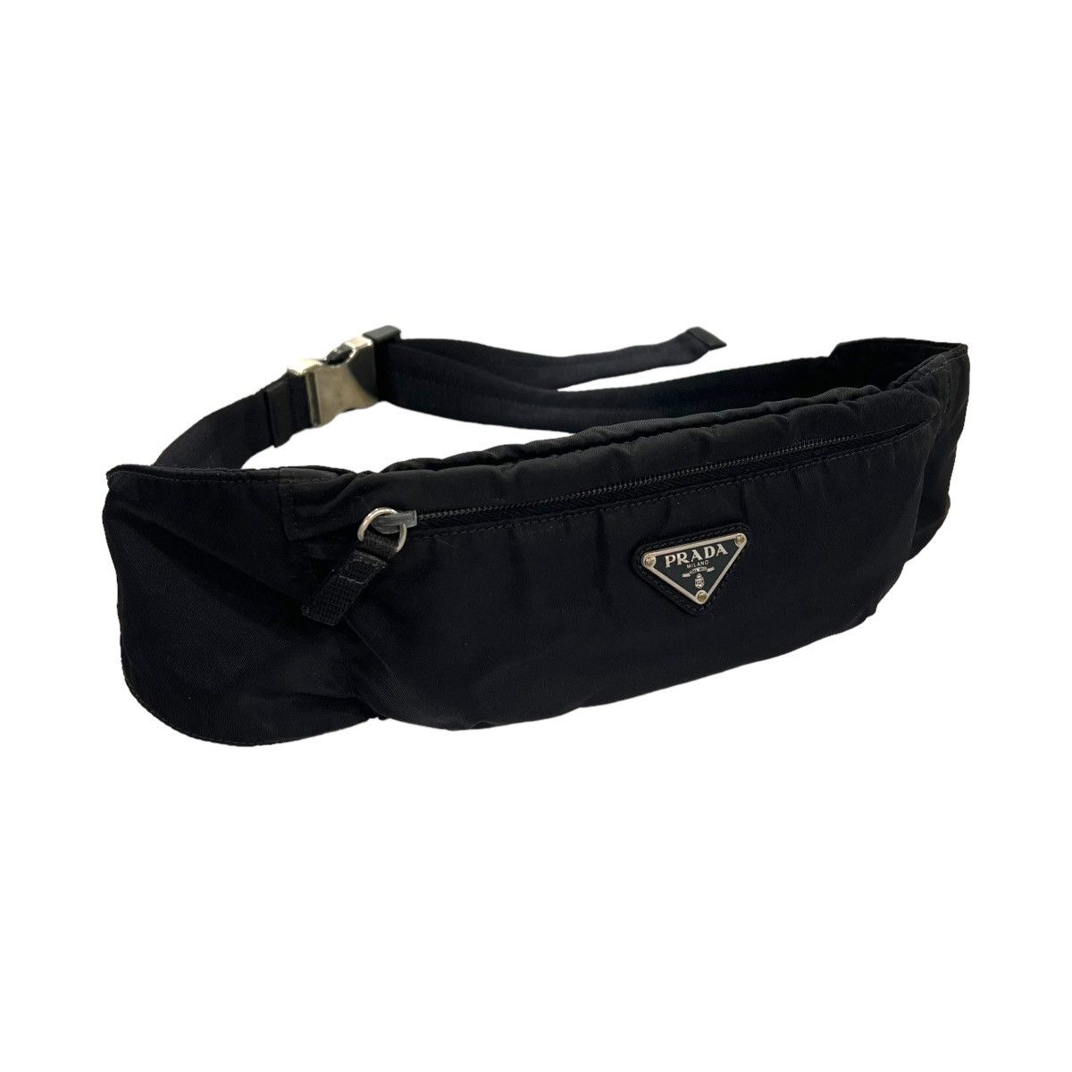 image of Prada Nylon Crossbody Belt Bag in Black, Men's