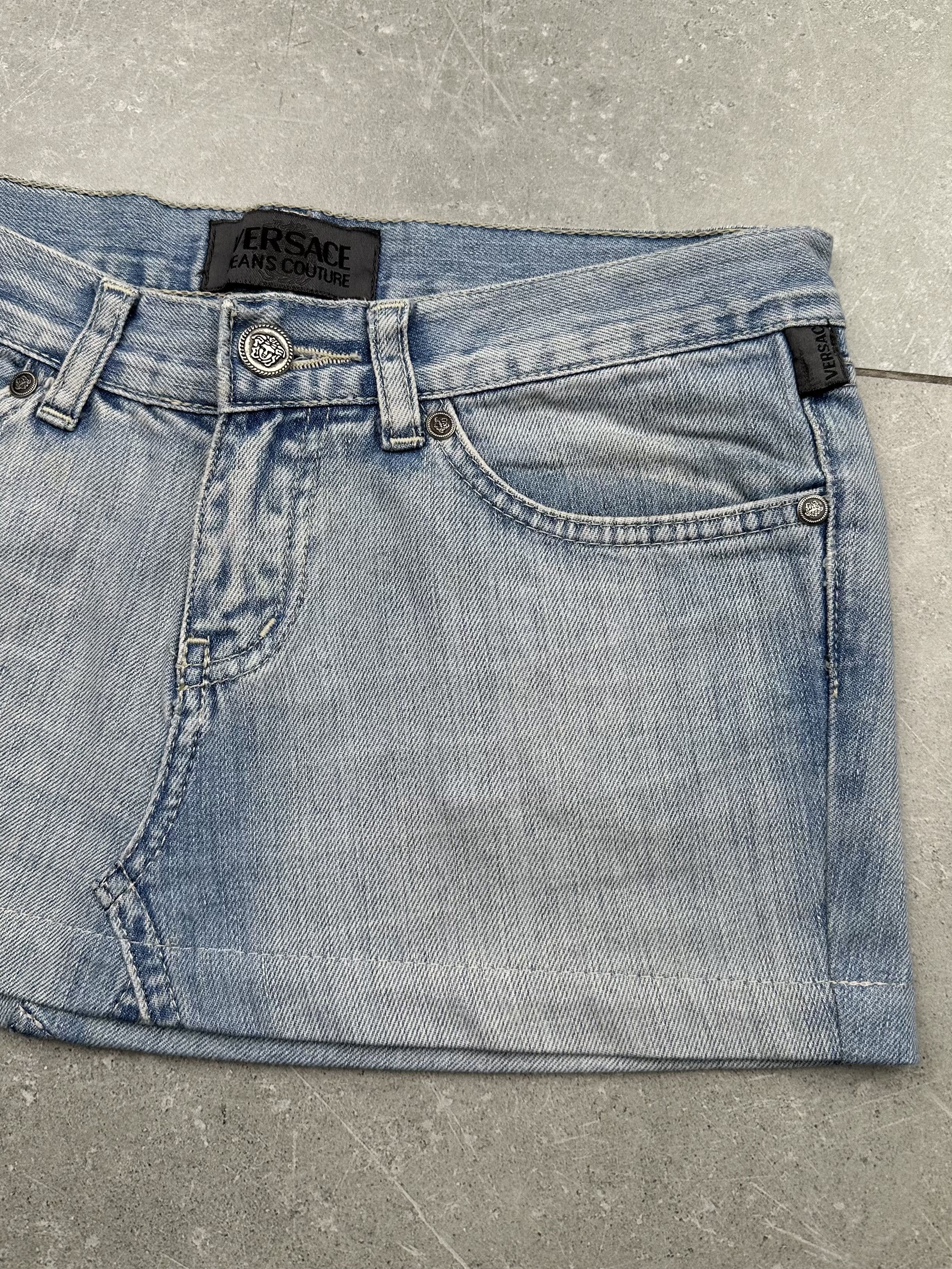 Versace Jeans Couture × Vintage Versace Jeans Couture Vintage Mini Skirt Size 26" / US 2 / IT 38 - 4 Thumbnail