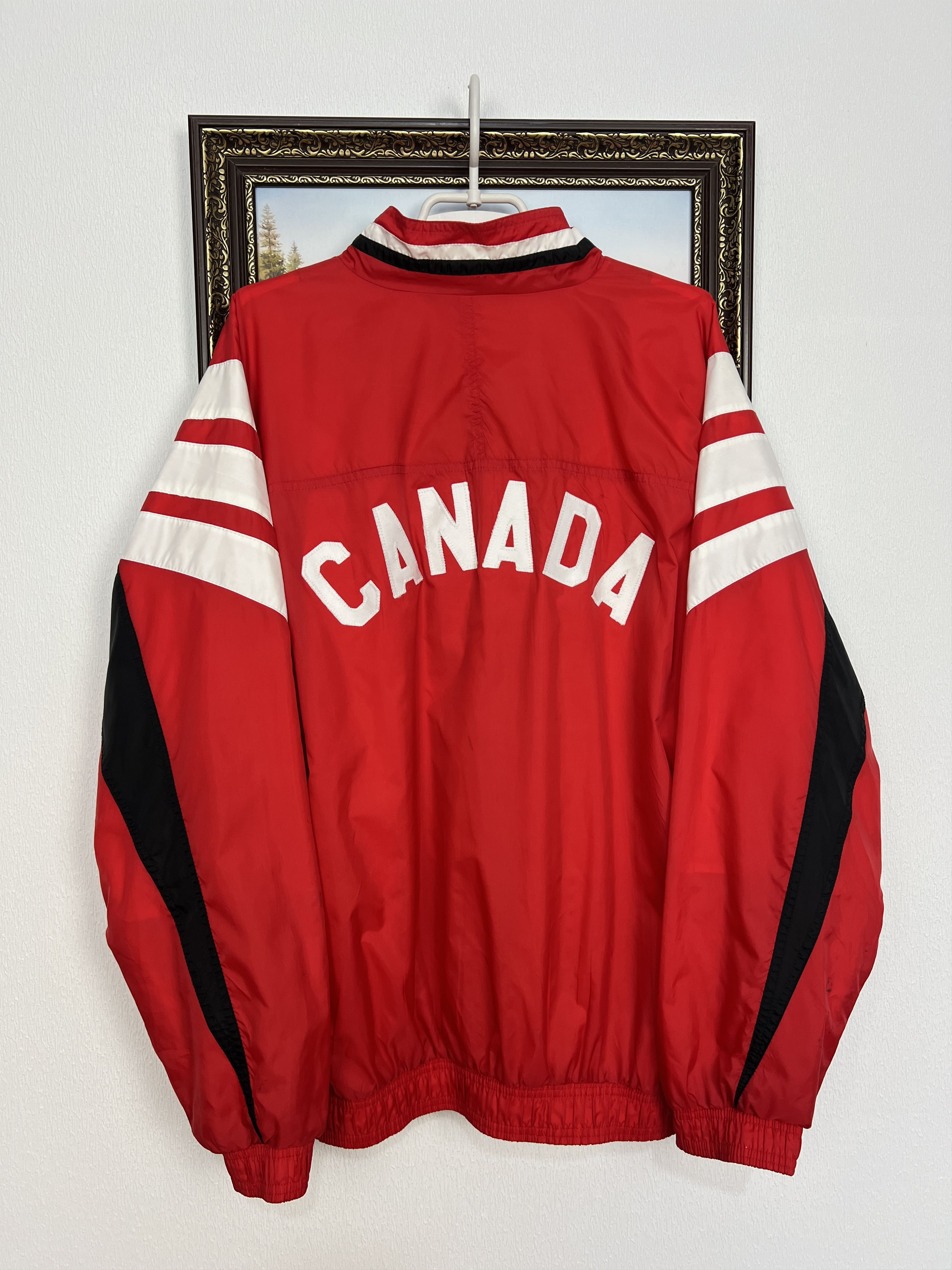 Adidas Vintage 90's Canada Olympics Jacket National Track Top Zip Size US L / EU 52-54 / 3 - 8 Thumbnail
