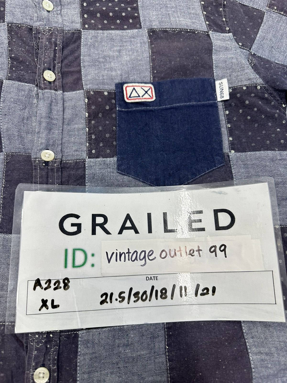 Japanese Brand × Sun Surf × Vintage Vintage Sun 68 Patchwork Shirt A228 Size US M / EU 48-50 / 2 - 11 Thumbnail