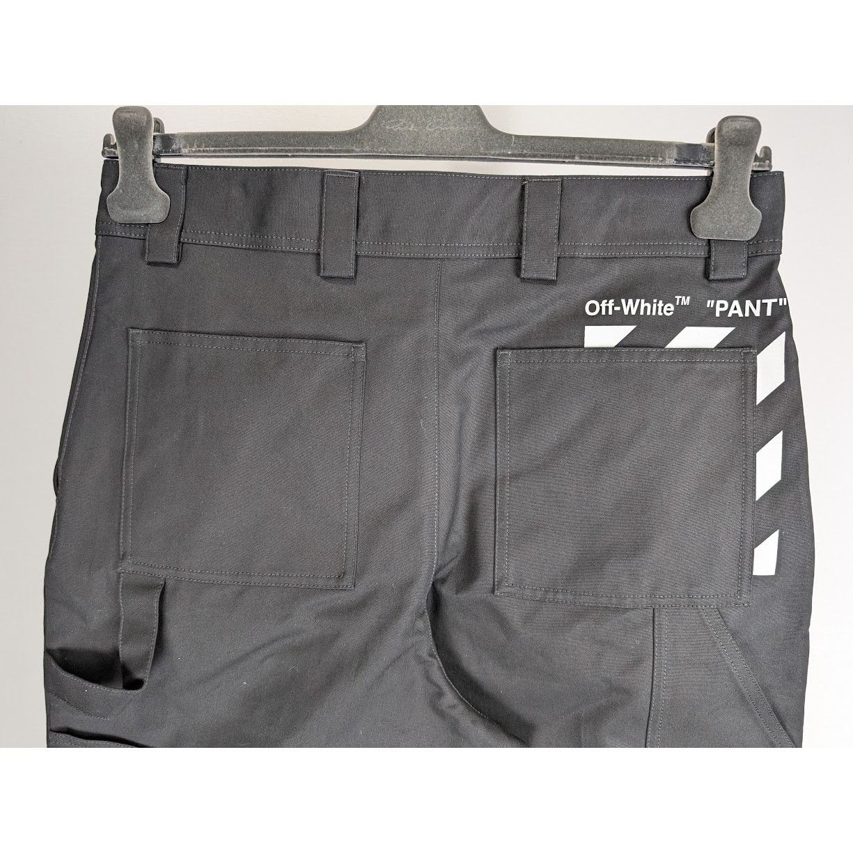 Off-White o1rshd1 Diag Pkt Carpenter Pant in Black/White Size US 30 / EU 46 - 17 Thumbnail